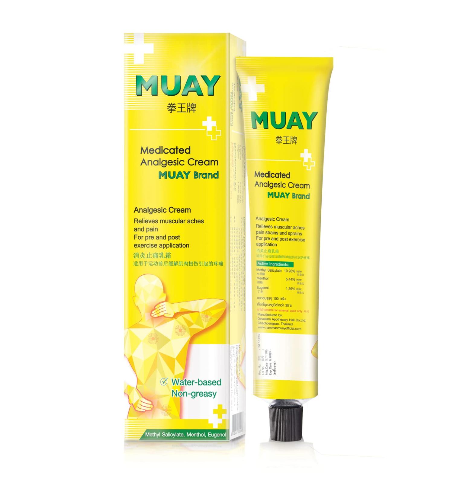 Namman Muay Thai Analgesic Cream 100g - Soothing Relief for Boxing and Muay Thai - Buy Online on GoSupps.com