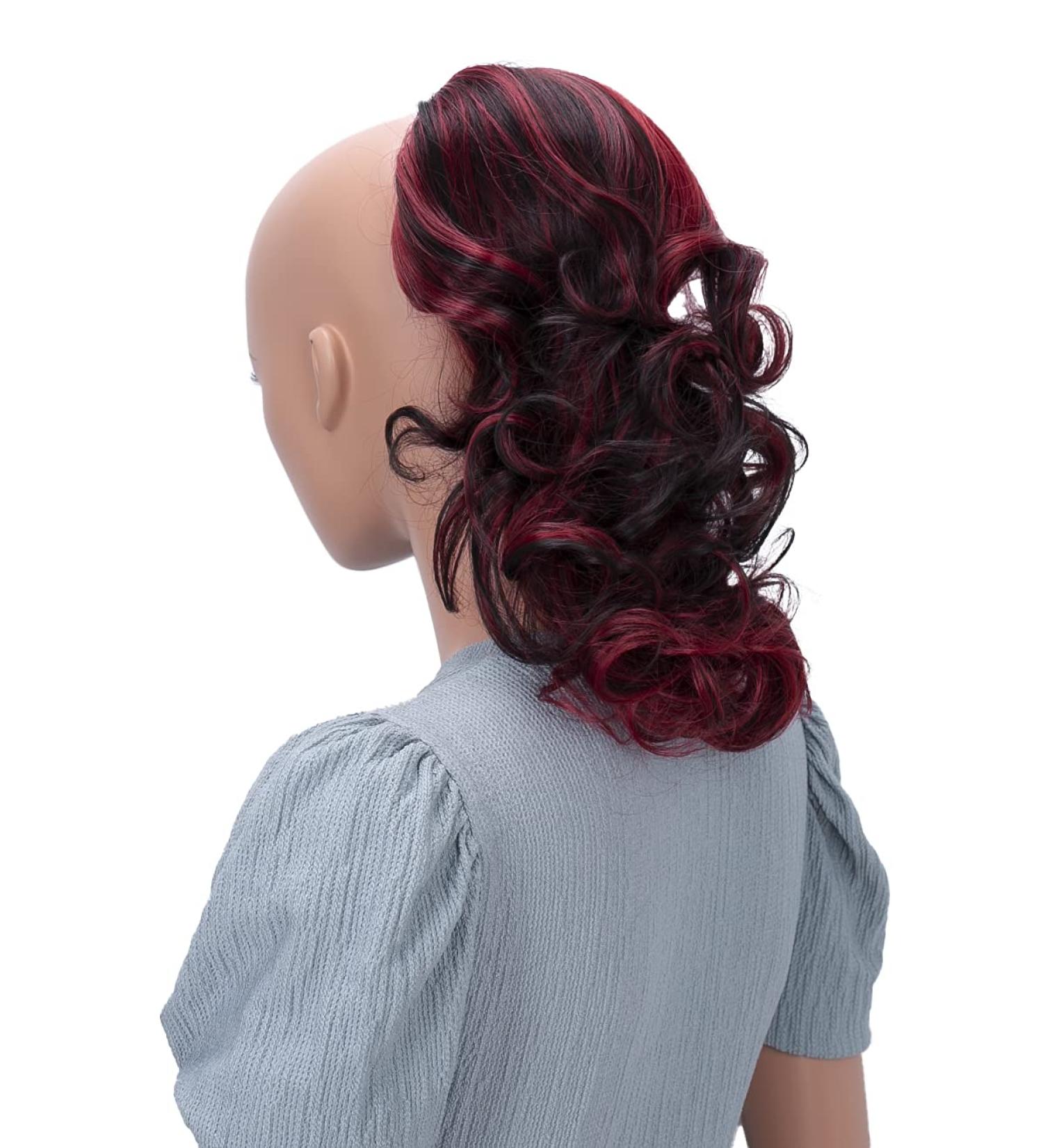 CAISHA 30cm Mia Braid Hair Extension | Voluminous Wavy Black Red Mix | International Shipping Available - Buy Online on GoSupps.com