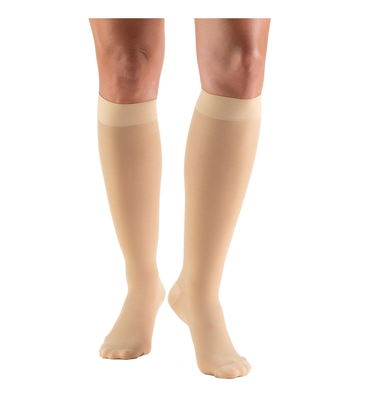 Buy Truform Sheer Compression Stockings for Women - 30-40 mmHg Knee High Length 30 Denier Beige Small (1 Pair) - International Shipping Available - Buy Online on GoSupps.com