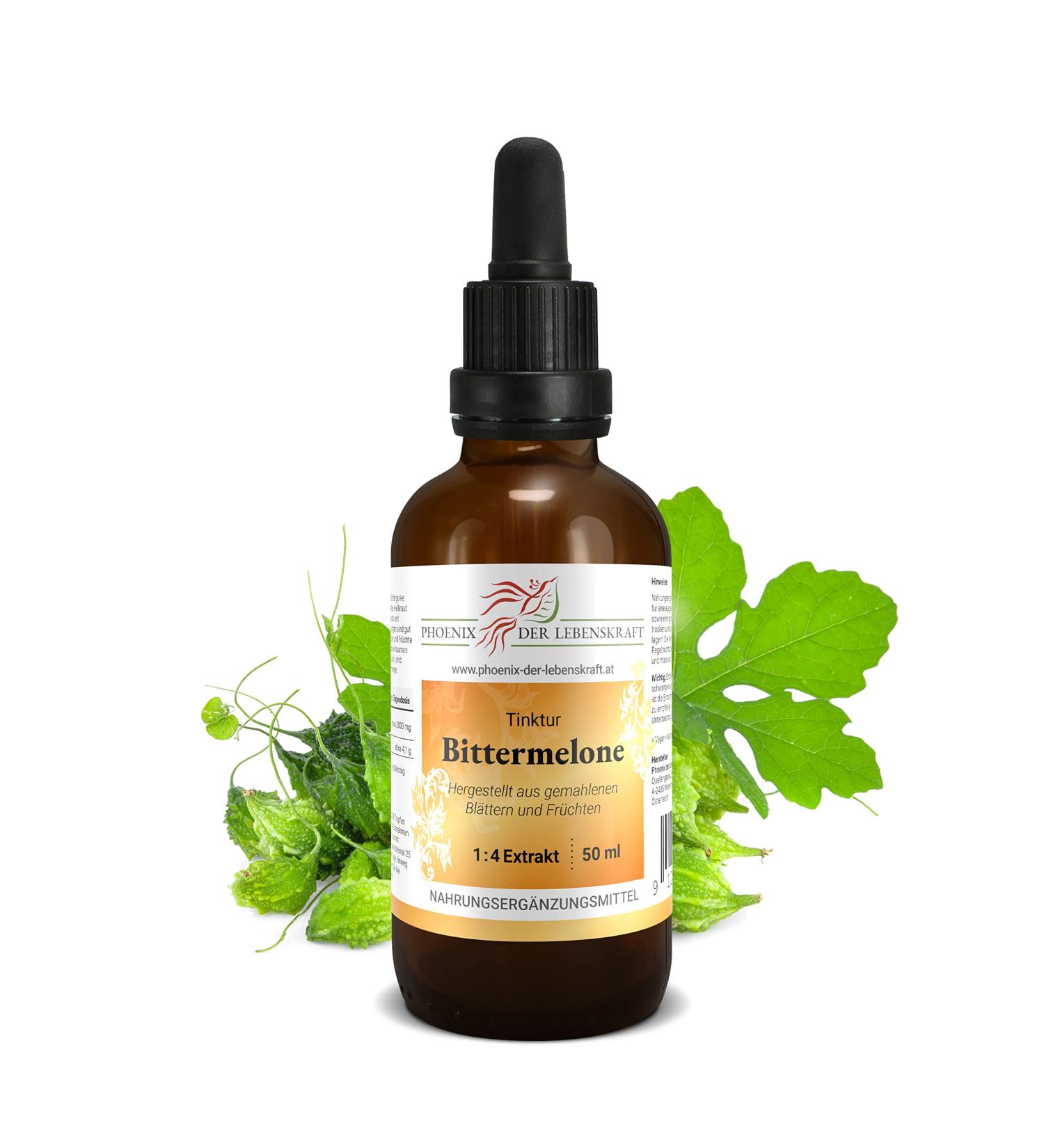 Bittermelon Tincture 50ml | Premium Austria Momordica Charantia Drops | Vegan Dietary Supplement | No Additives - Buy Online on GoSupps.com