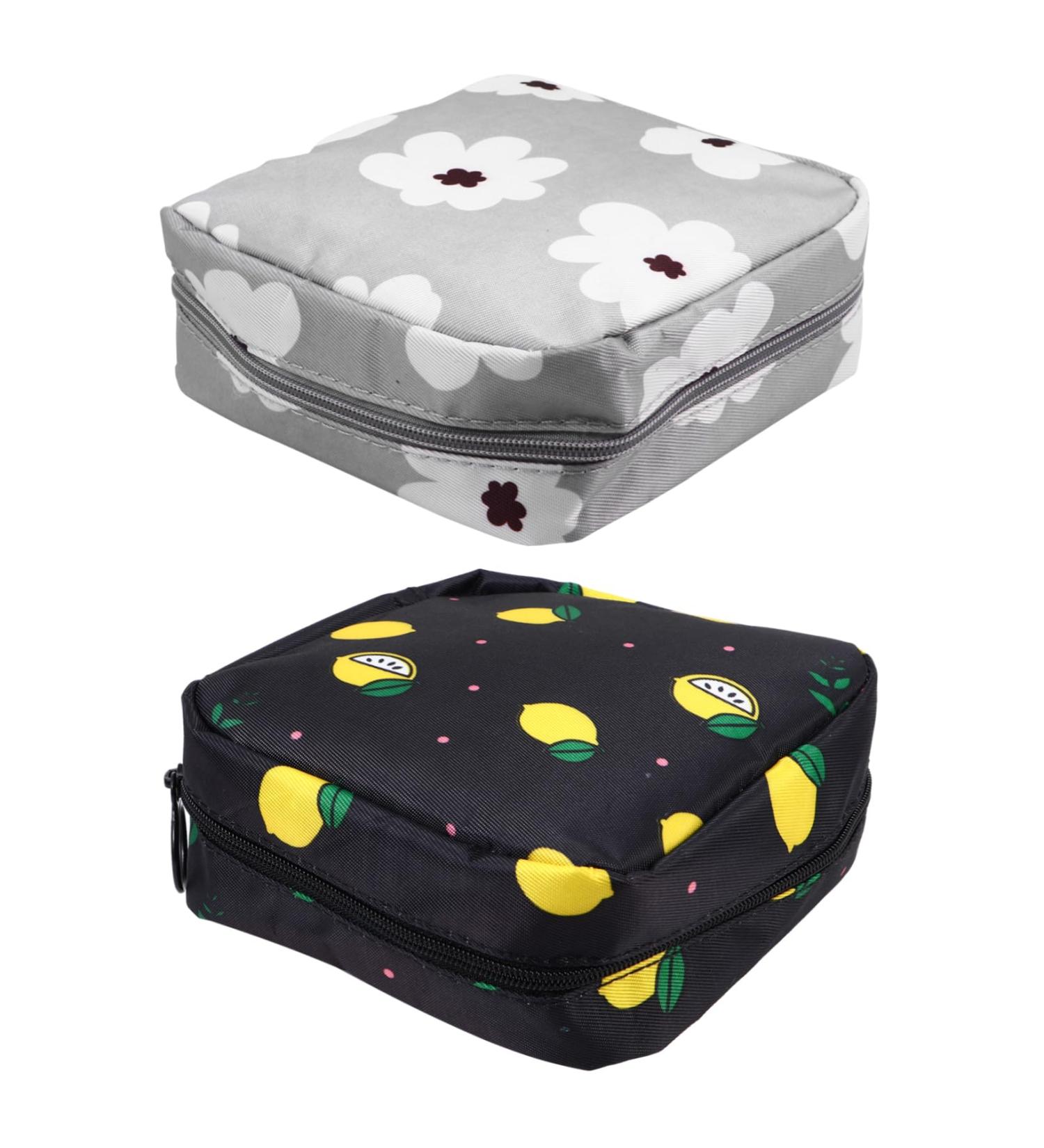 Lurrose Napkin Storage Bag - 2pcs Mini Purse for Girls | Feminine Pad Holder & Makeup Organizer | Versatile Menstrual Cup Pouch - Buy Online on GoSupps.com