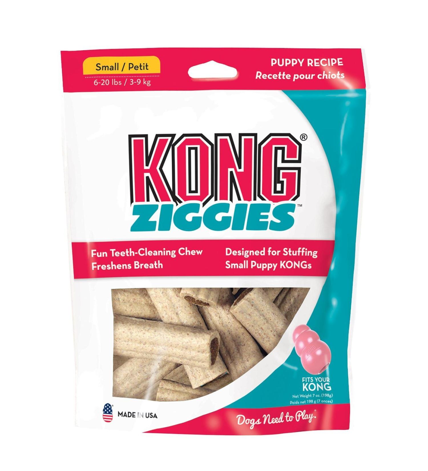 KONG Puppy Stuff'N Ziggies Size:Small Packs:Pack of 2