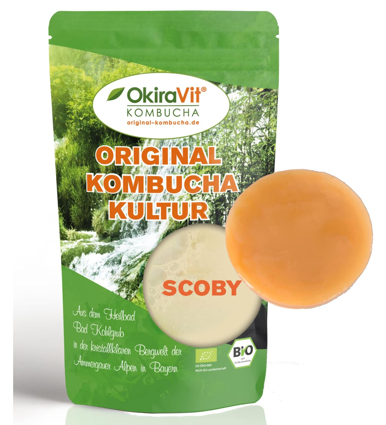 Original KOMBOCHA-TEEEE EEEEPHILZ - Premium Bio Kombucha Drink (3L Set) | Okiravit - Grow Your Own Kombucha with Instructions & Guarantee - Buy Online on GoSupps.com