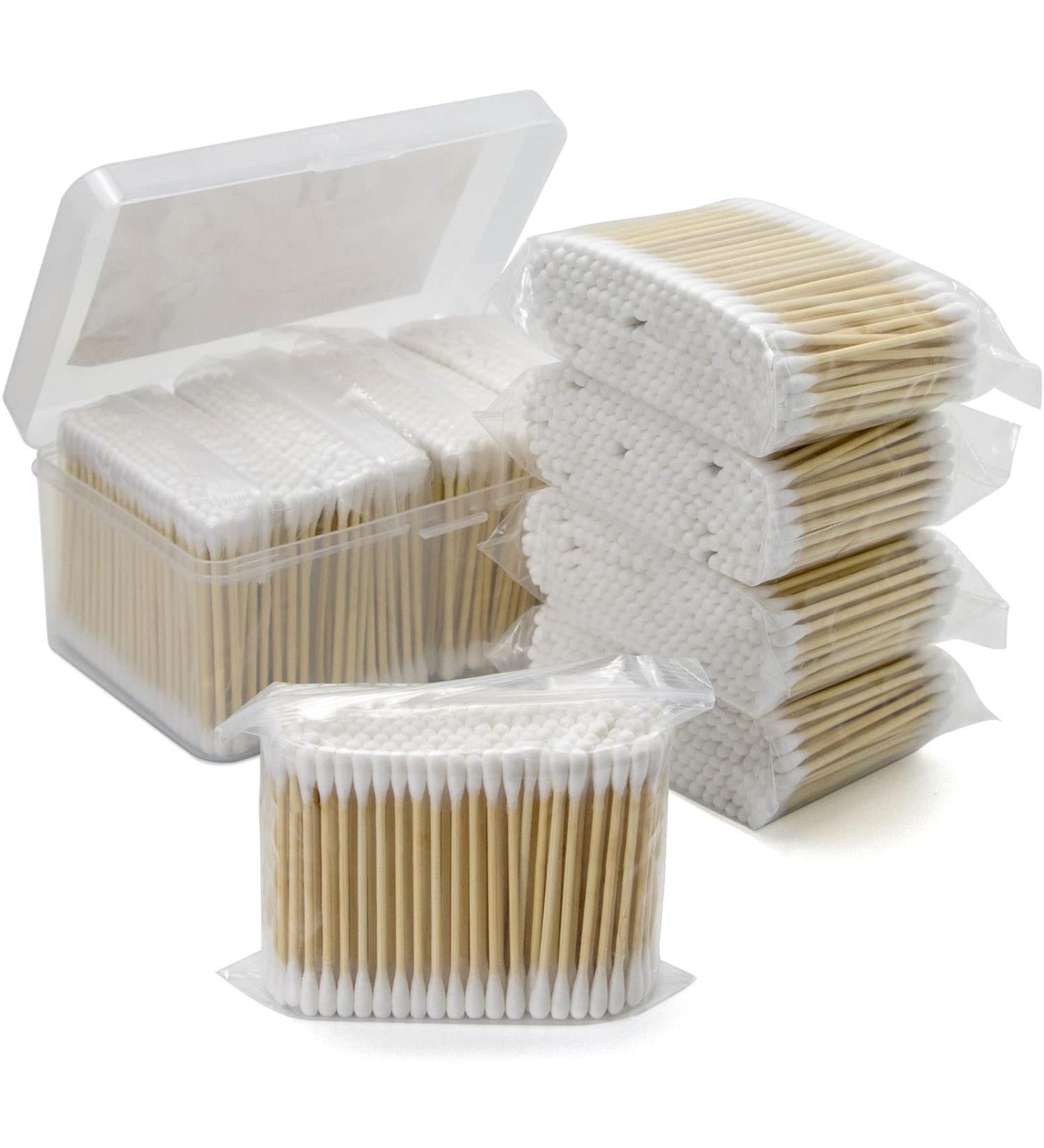 Bamboo Cotton Swabs 800 Count - Biodegradable Organic Double Round Tips - 3 inch for Ears Makeup Pets - Eco-Friendly Household Cleaning - Buy Online on GoSupps.com