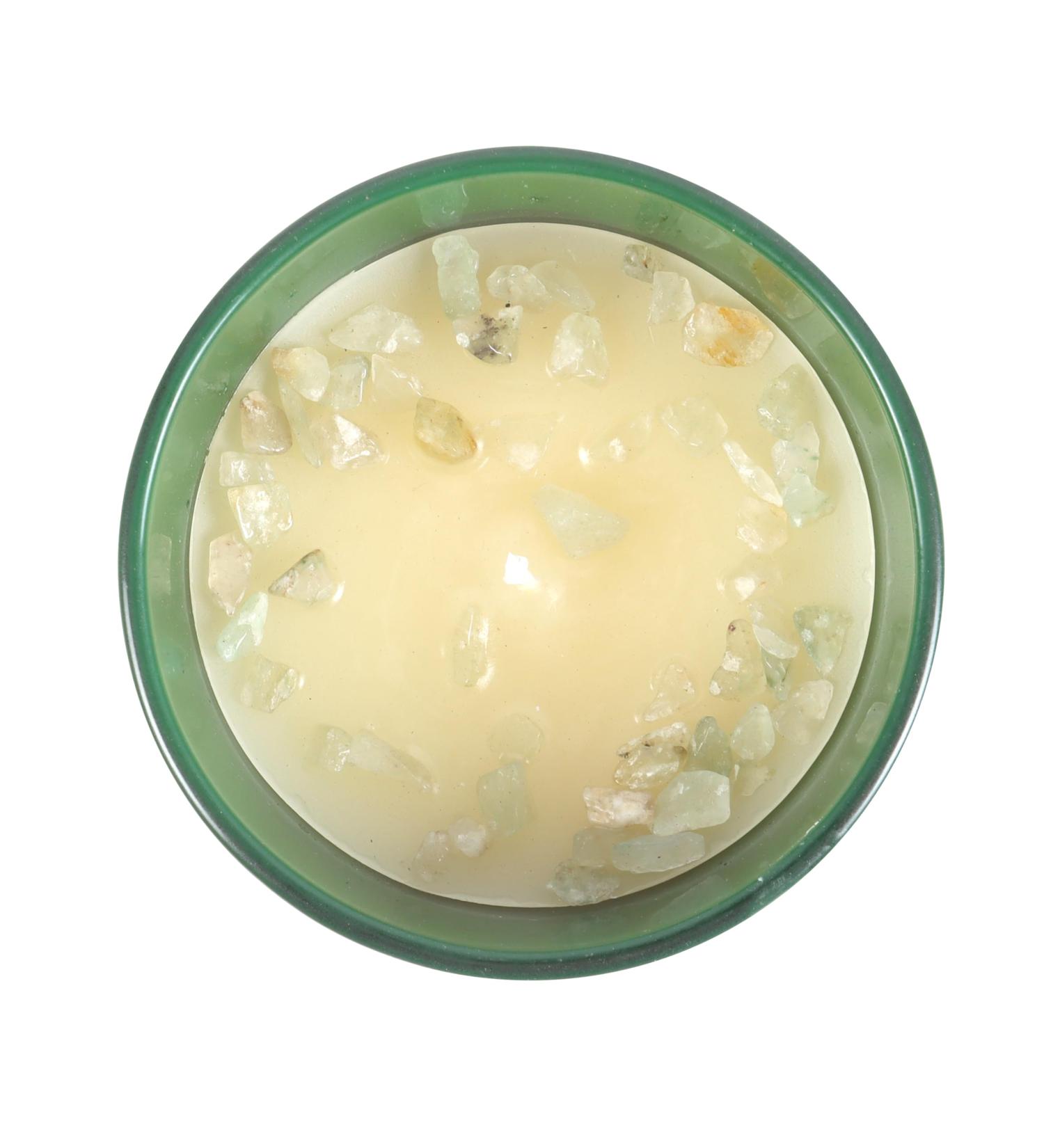 Libra Zodiac Candle - Sweet Jasmine Fragrance Bloodstone Crystal | Perfect Horoscope Gift - Buy Online on GoSupps.com