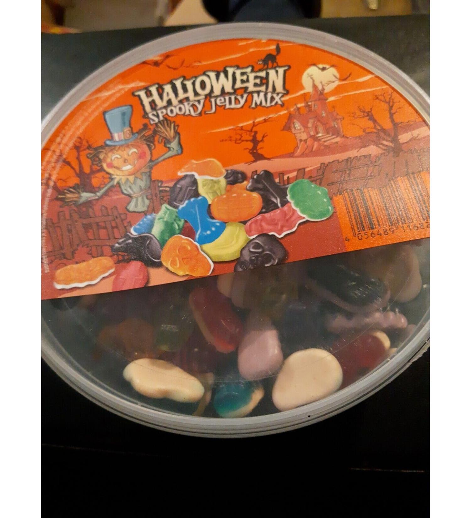 1kg Jelly sweets Fruity in Tub holloween spooky jelly mix free post bbd 28-12- 2024 fruit flavoured jelly and foam sweets