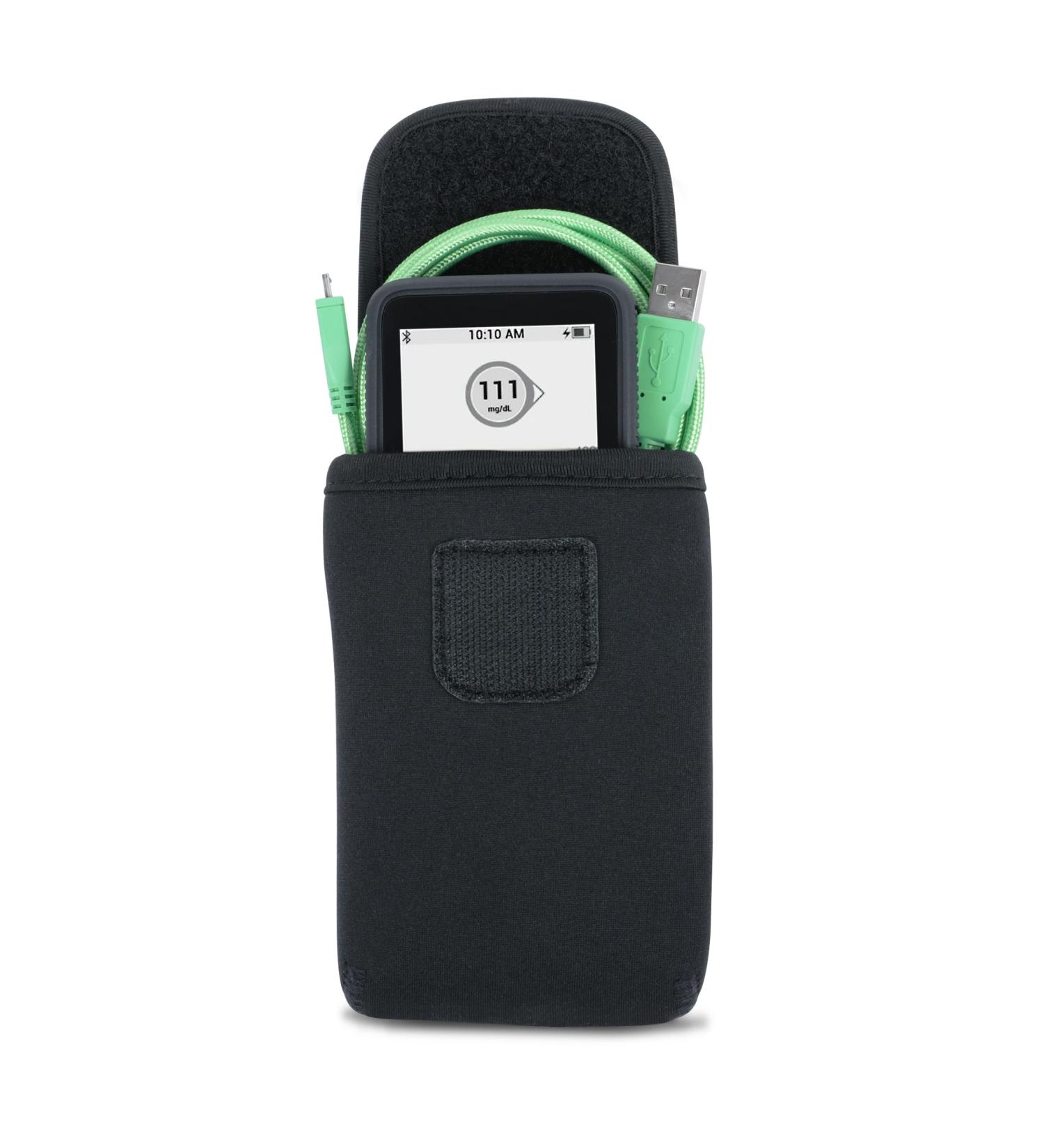 USA Gear CGM Device Belt Case - Carrying Pouch Holster with Carabiner Clip for Dexcom G6, G7, G5, Freestyle Libre 2 & More - Buy Online on GoSupps.com