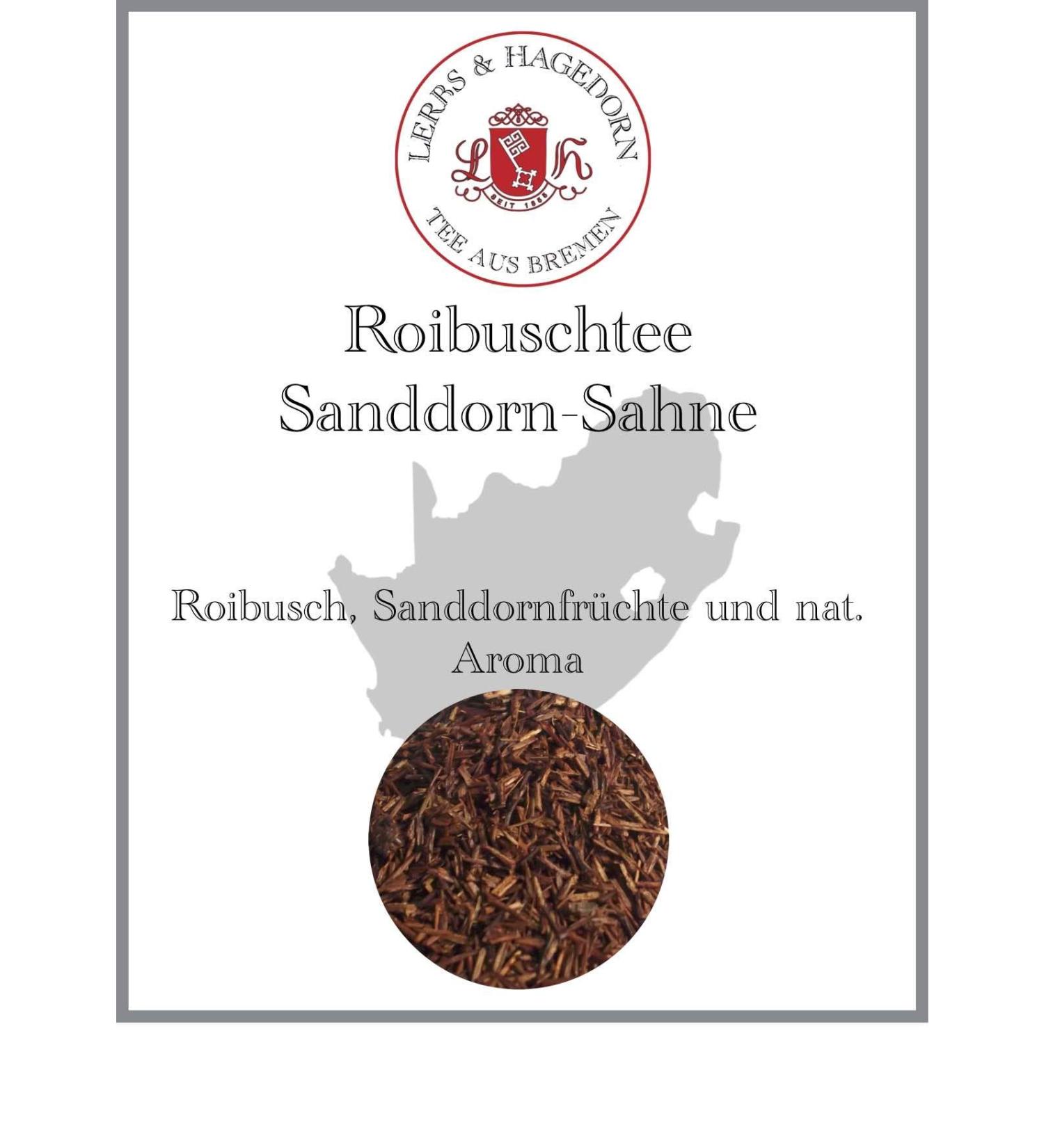  Lerbs & Hagedorn Lerbs & Hagedorn Roibusch Sea Buckthorn Tea Cream | Sea Buckthorn and Cream 1.5 kg (about 122 l) with all sea buckthorn fruits - Buy Online on GoSupps.com