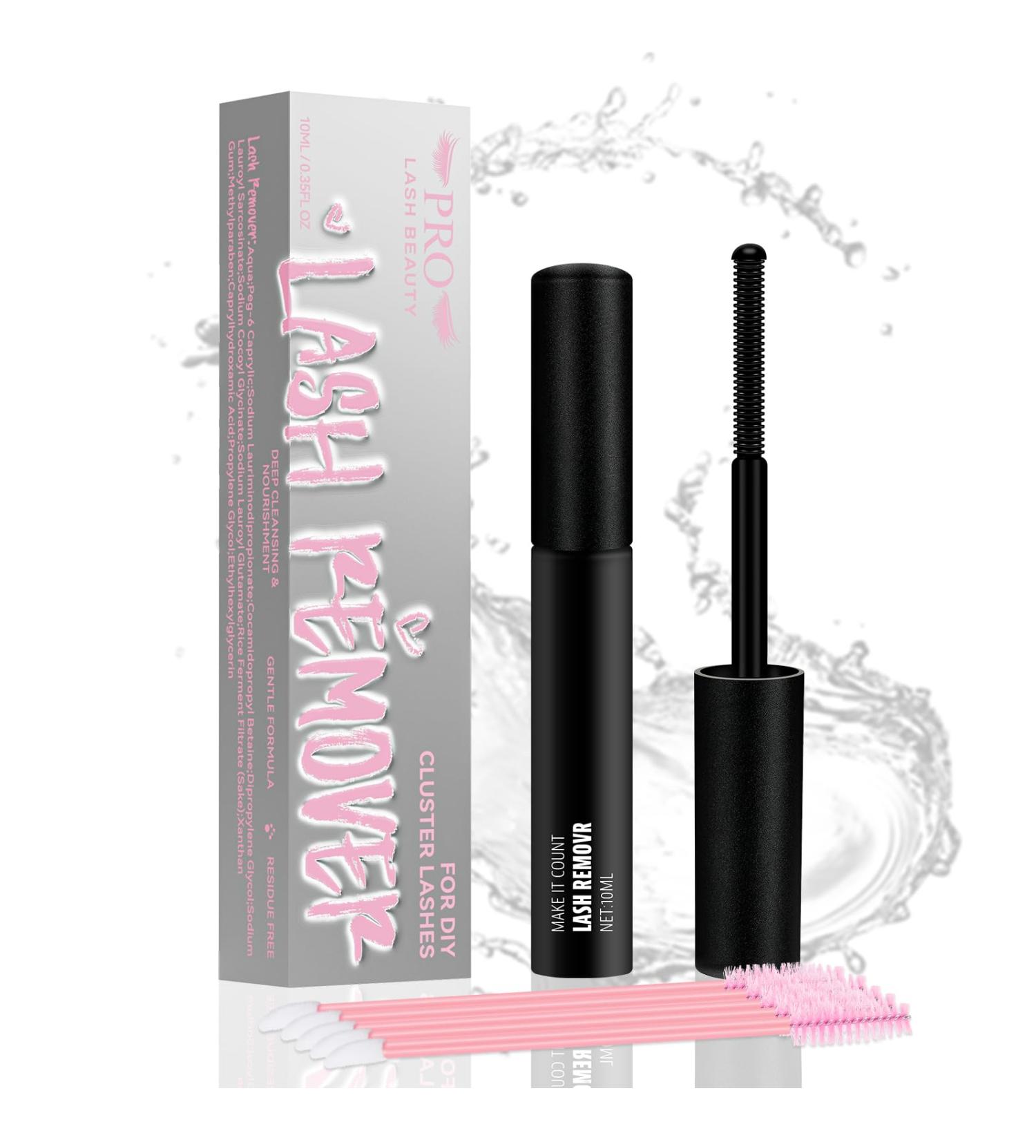 Pro Cluster Eyelash Glue Remover 10ml - Gentle Oil Makeup Cleaner for DIY Eyelash Extensions & Easy Removal - Buy Online on GoSupps.com