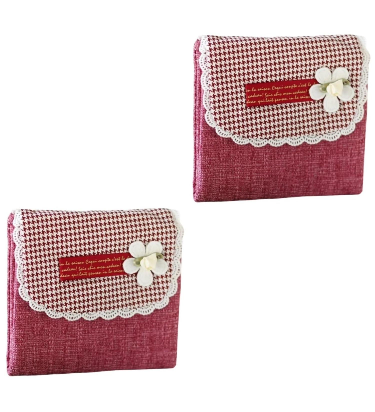 Cabilock 2-Piece Menstrual Hygiene Care Bag Set | Cotton Organizer & Tampon Holder for Ladies - Buy Online on GoSupps.com