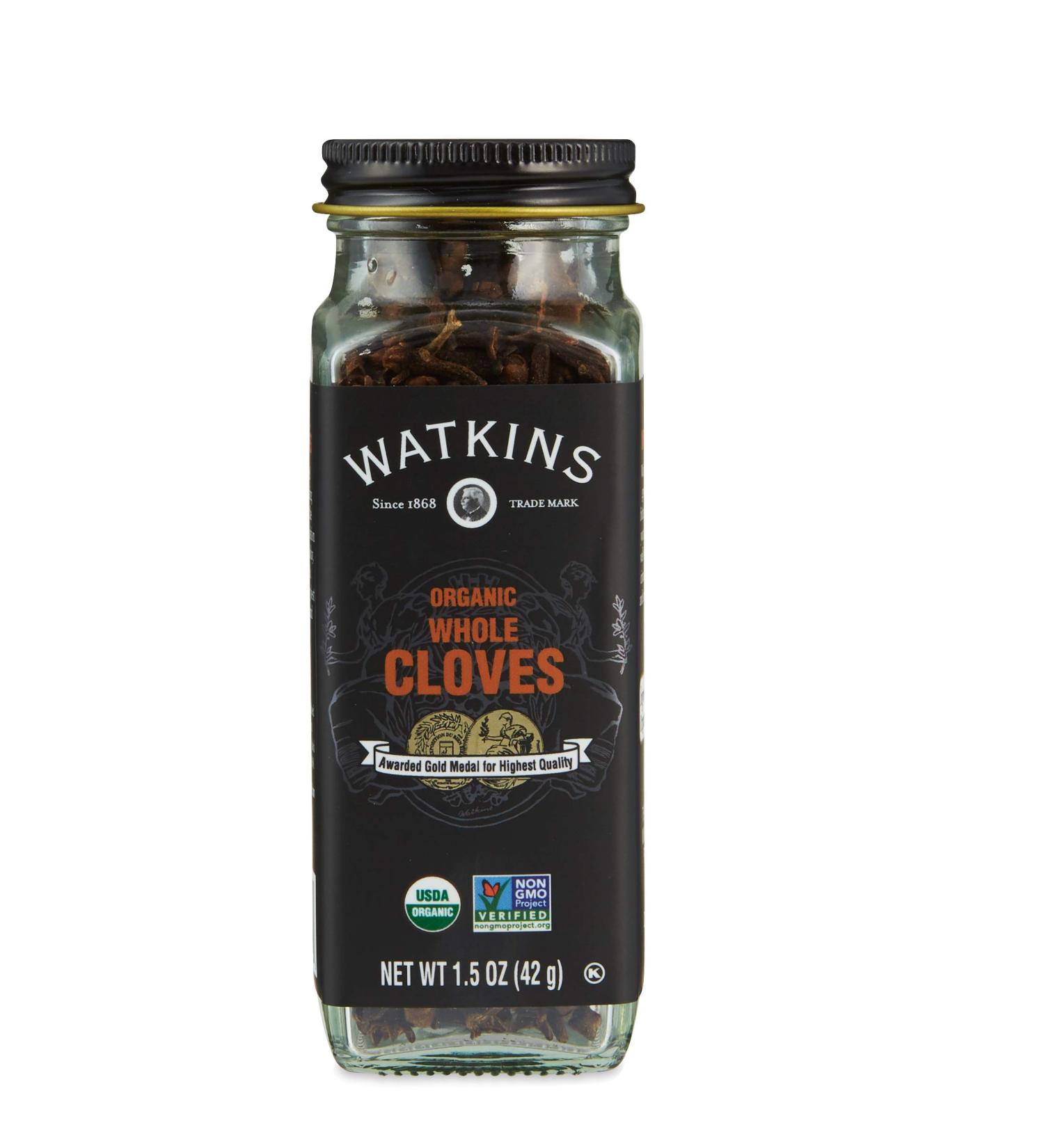 Watkins Gourmet Organic Whole Cloves Spice Jar - 1.5 oz | Non-GMO, Kosher | 1-Pack - Buy Online on GoSupps.com