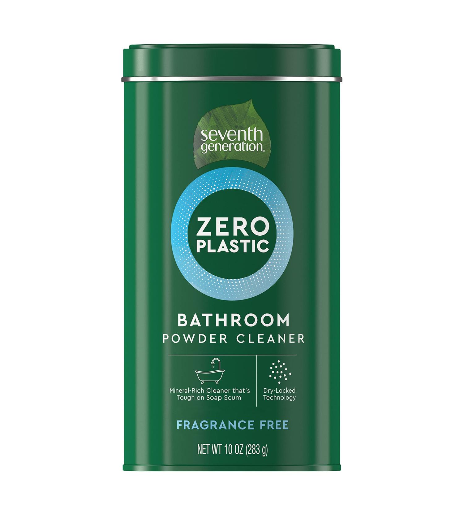 Seventh Generation Zero Plastic Bathroom Cleaner Powder - Fragrance Free - Unscented - 10 Oz - Buy Online on GoSupps.com