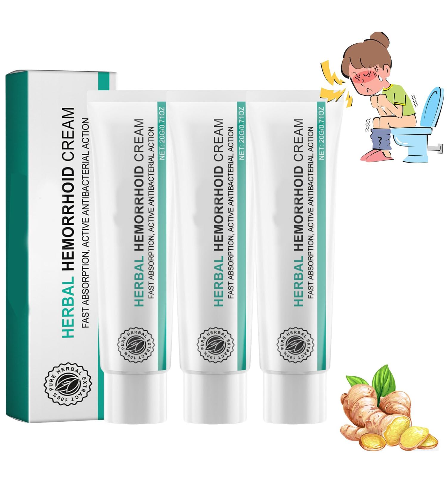 Herbal Hemorrhoids Cream MediLisk 2024 Best MediLisk Herbal Hemorrhoids Cream Hemorrhoid Cream for Men and Women (3 PCS) - Buy Online on GoSupps.com