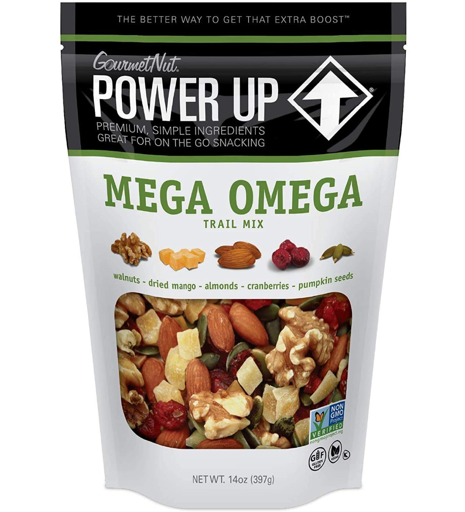 Power Up Mega Omega Keto Trail Mix - Healthy Snack  14 Oz (397g) - Buy Online on GoSupps.com