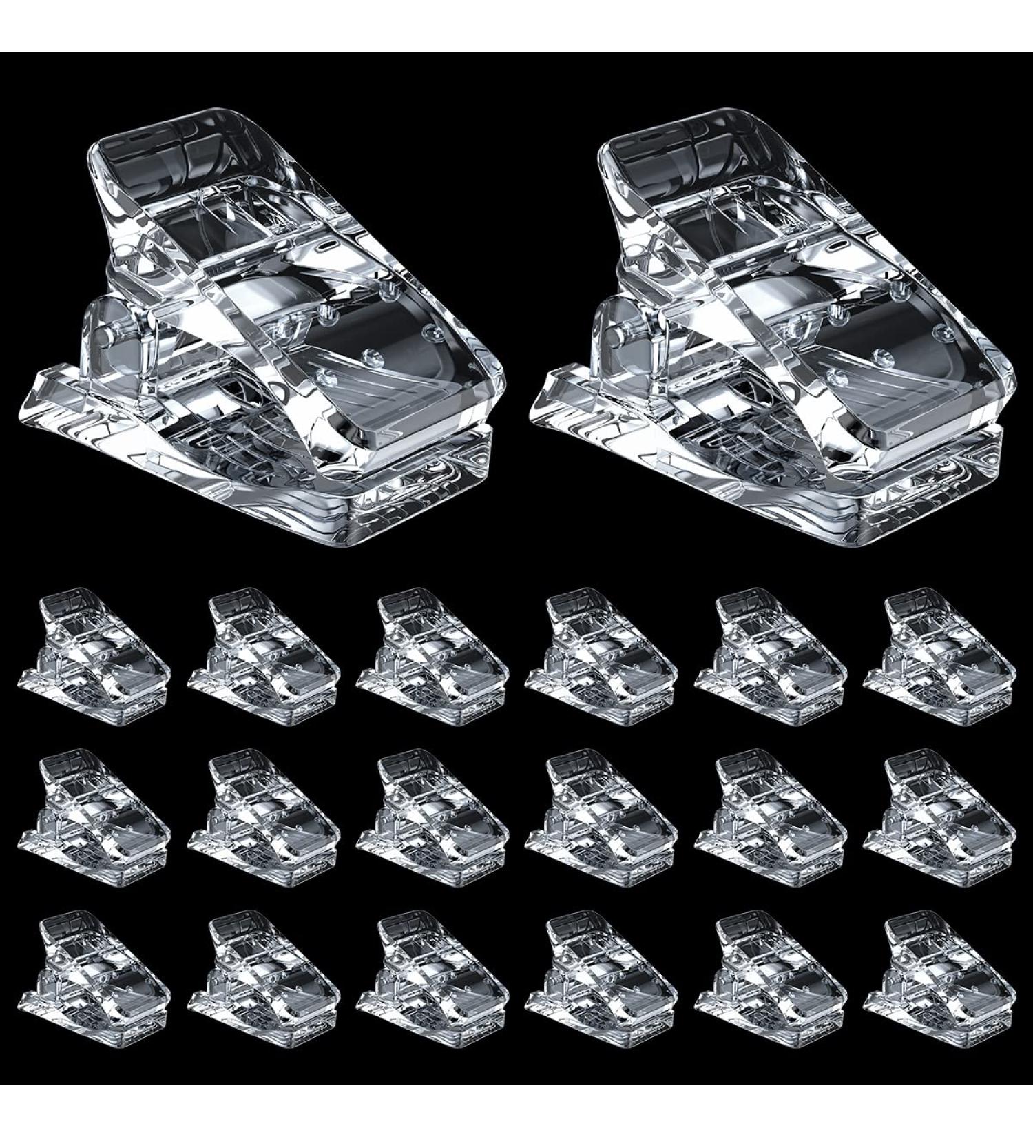 Weiyi 20 Nail Tip Clips - Quick Polygel Nail Shape Tool for Easy Nail Art & Extensions - Buy Online on GoSupps.com