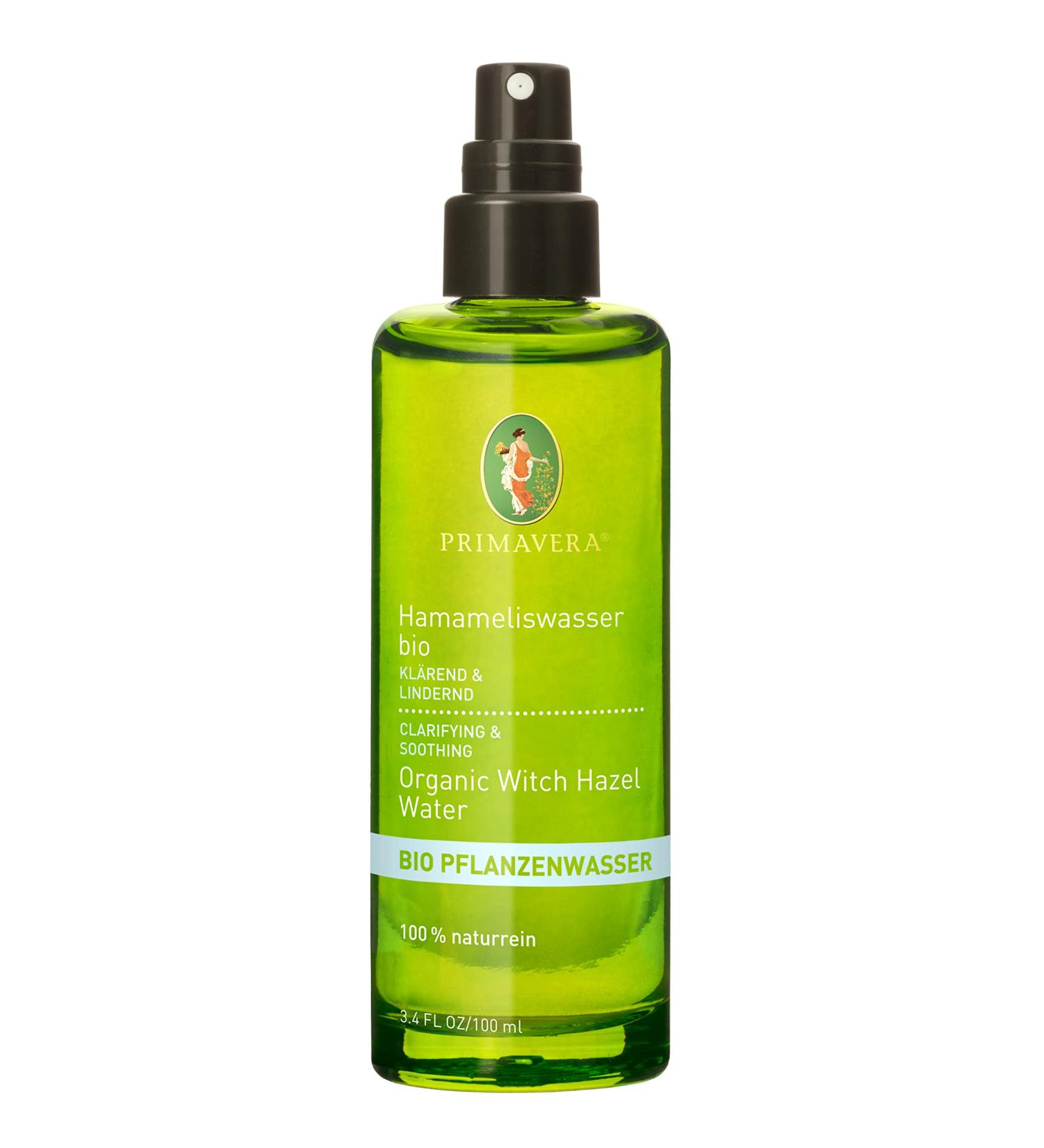 Organic Witch Hazel Water (100 ml) - PRIMAVERA | Pure & Natural Skincare for All Skin Types - International Shipping Available - Buy Online on GoSupps.com