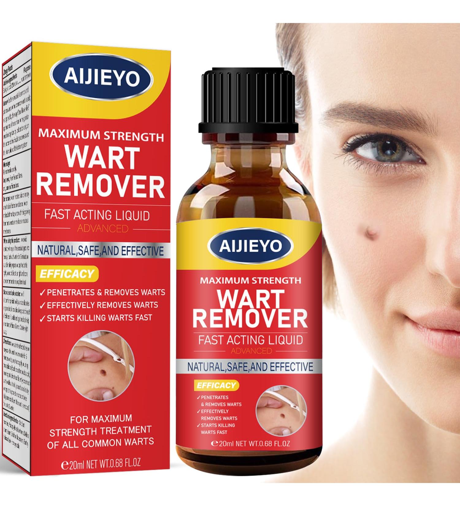 Wart Remover Liquid | Maximum Strength Gel Mask for Plantar & Common Warts | Safe & Natural Formula - Buy Online on GoSupps.com