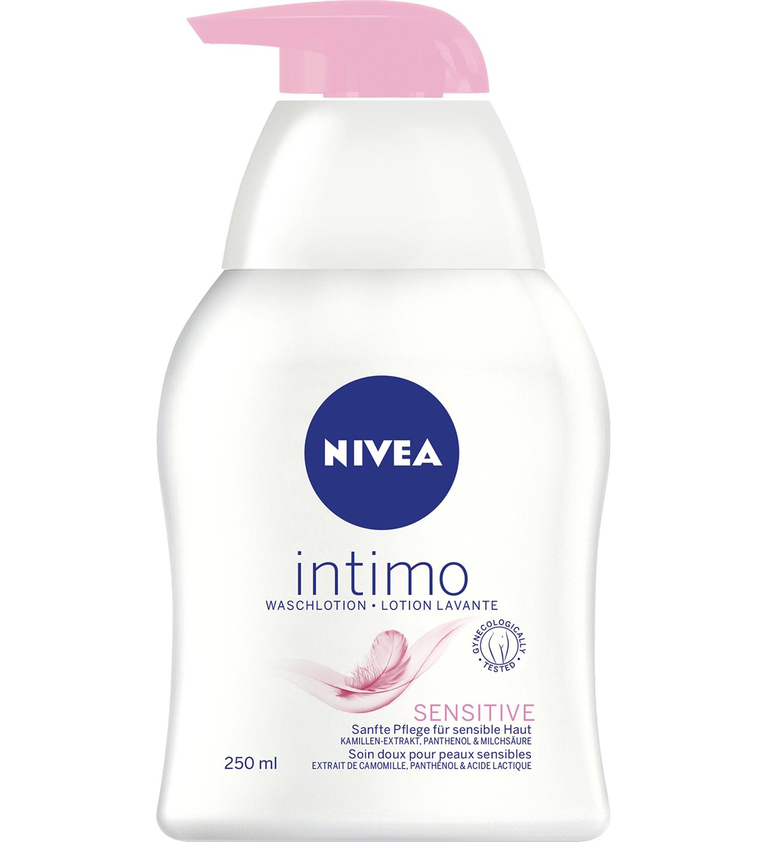 NIVEA Intimo Wash Lotion Sensitive 250ml | Gentle Intimate Wash with Lactic Acid Chamomile & Panthenol for Sensitive Skin - Buy Online on GoSupps.com