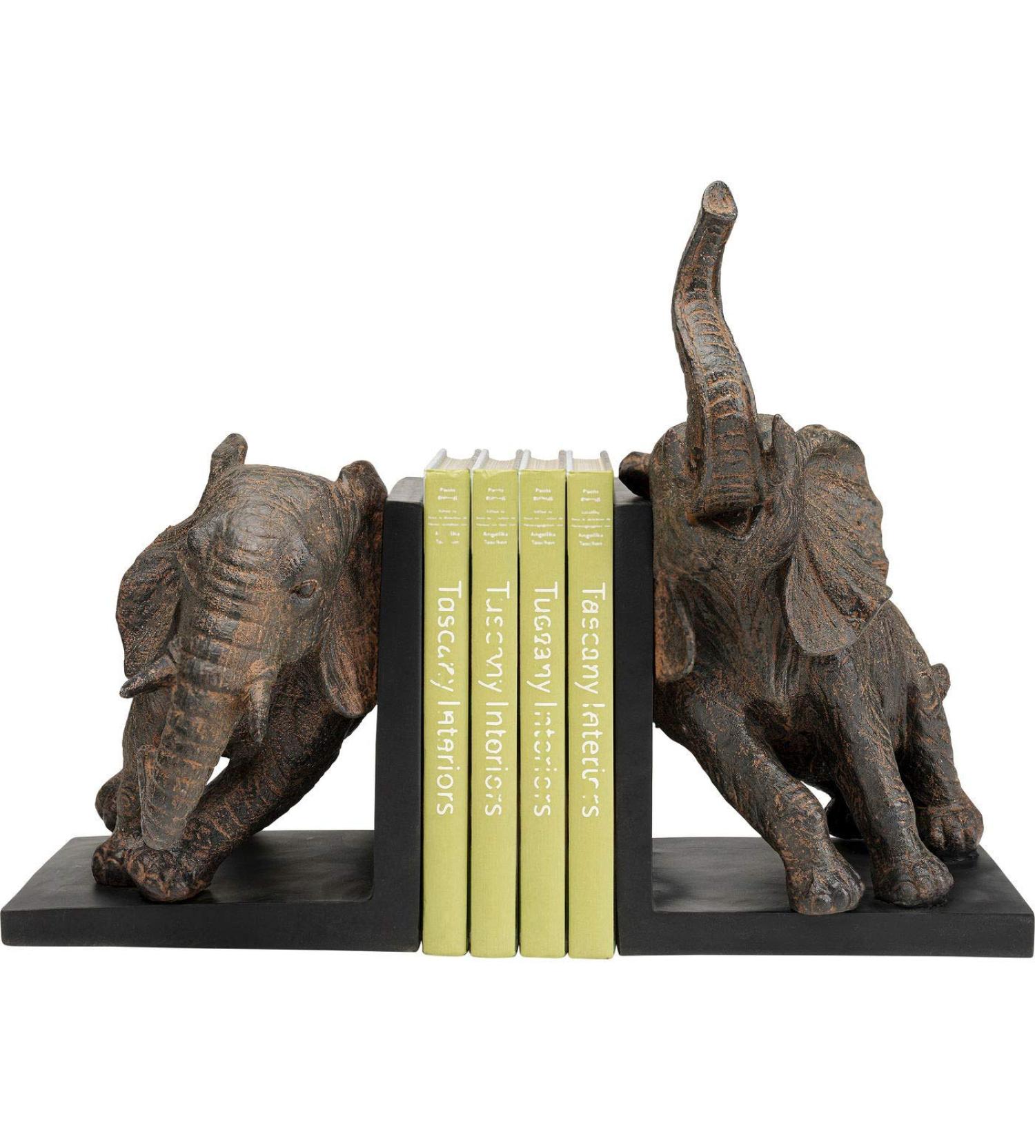 Shop Kare Design Elephant Bookend Figures - 2 Set (25.3x31x20.5cm) - Stylish Decor for Book Lovers - Buy Online on GoSupps.com