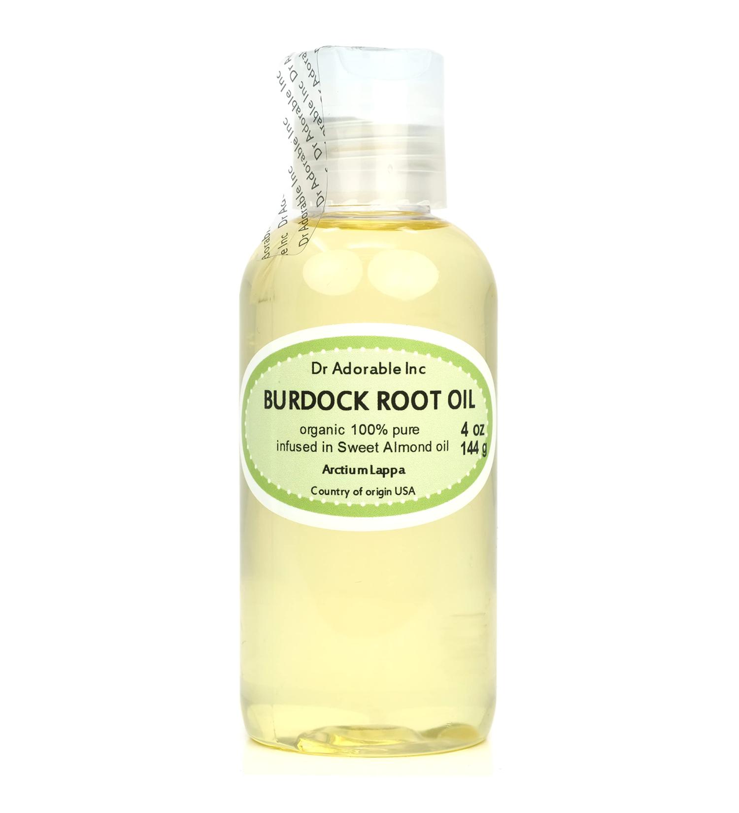 Buy Dr Adorable Burdock Root Oil - 100% Pure Organic 4 oz for Skin Hair & Nails - International Shipping Available - Buy Online on GoSupps.com