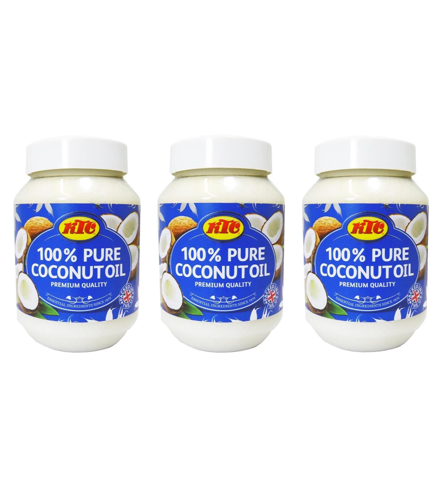KTC - Pure coconut oil - multi-purpose - 3 x 500 ml - Buy Online on GoSupps.com
