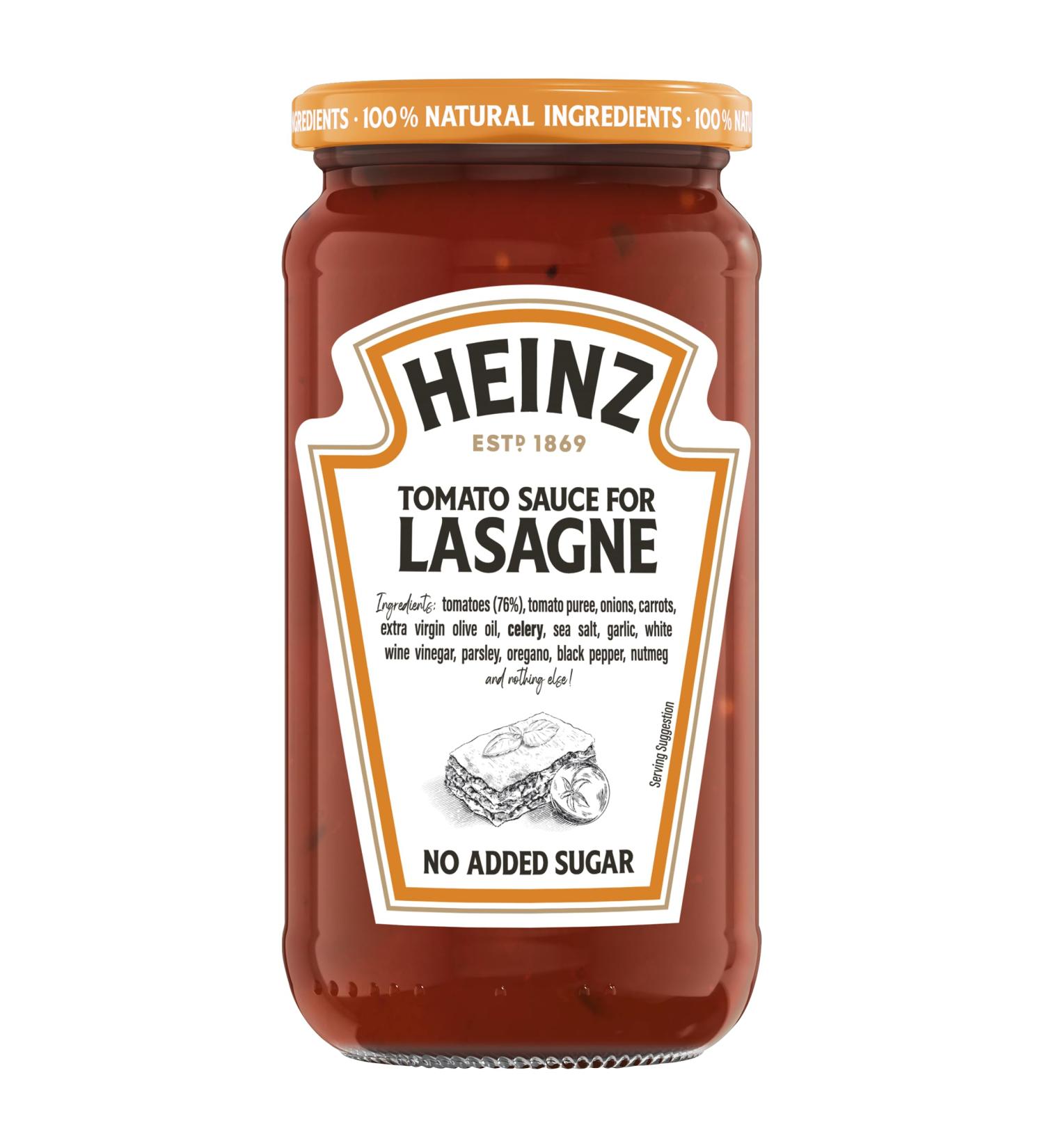  HEINZ Heinz Tomato sauce for lasagna 6 x 490g - Buy Online on GoSupps.com