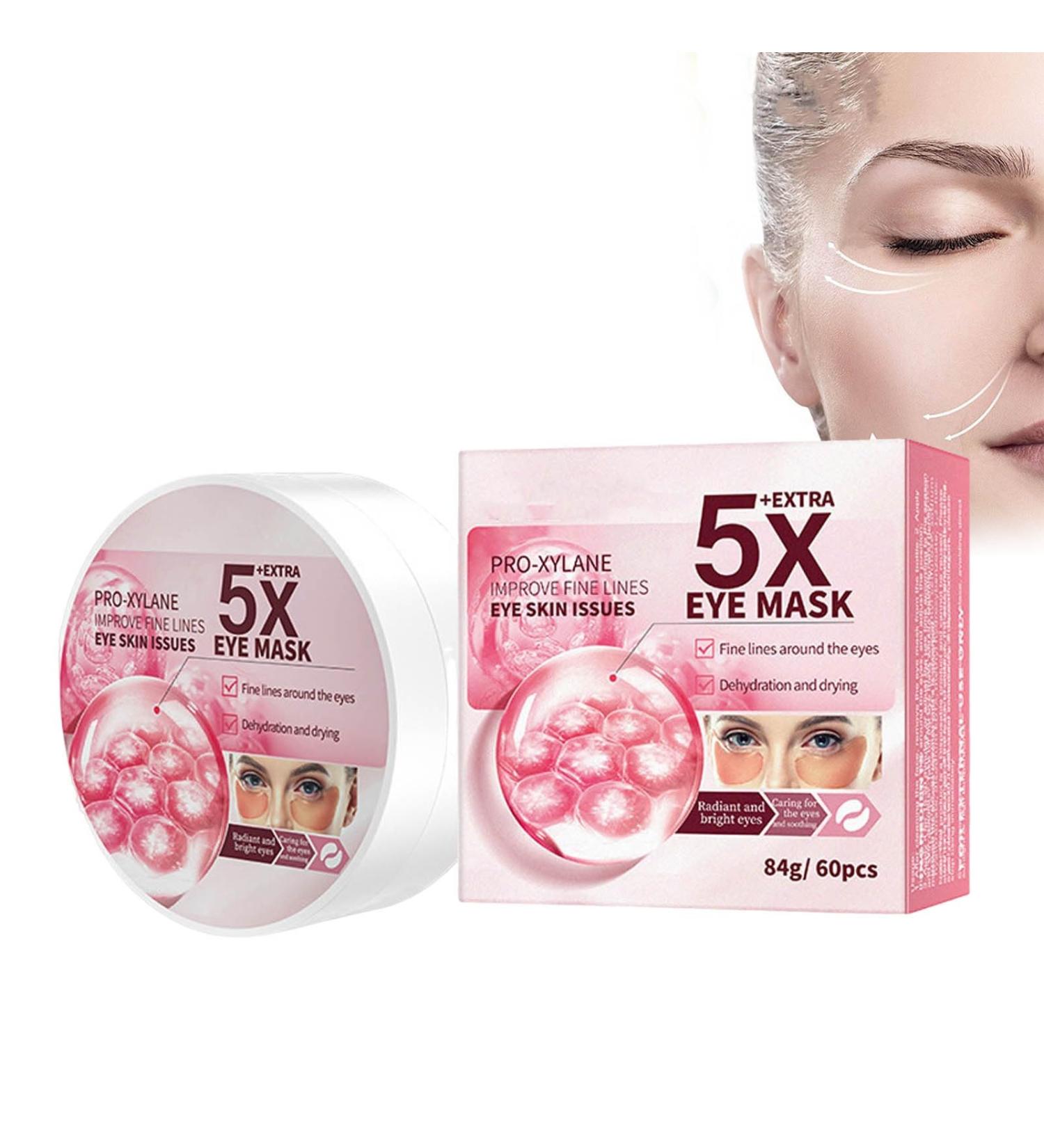 Premium Eye Patches for Dark Circles & Puffiness - Moisturizing Under Eye Masks & Gel Pads | Reduce Wrinkles & Refresh Eyes (Pink - Buy Online on GoSupps.com