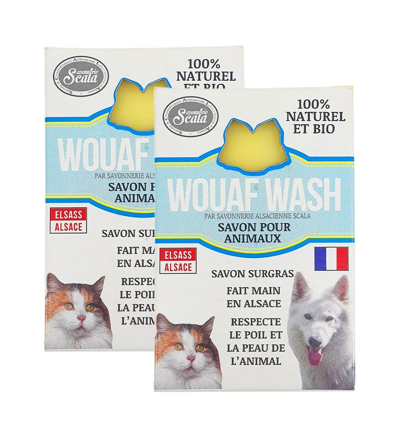  Scala Wouaf Wash Organic Soaps for All Pets - Pack of 2 - Buy Online on GoSupps.com