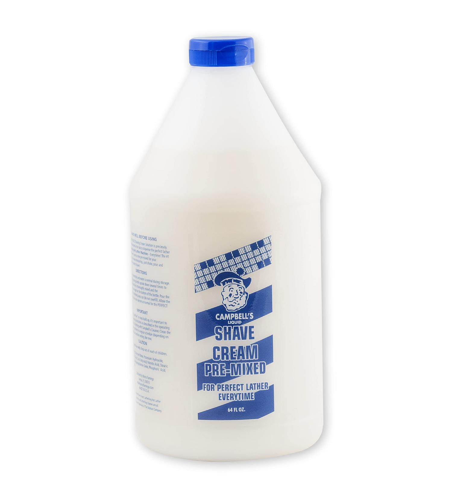 Buy HGFLMR Campbell's Pre-Mixed Shave Cream 64oz - Premium Shaving Cream for Smooth Shave | International Shipping Available - Buy Online on GoSupps.com