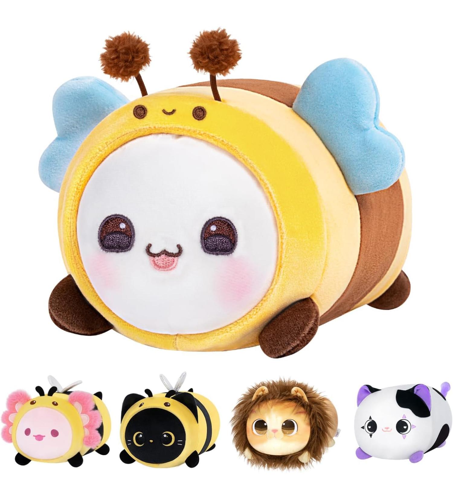 Mewaii 8'' Soft Bee Plush Pillow - Christmas Gift for Adults & Kids - Buy Online on GoSupps.com