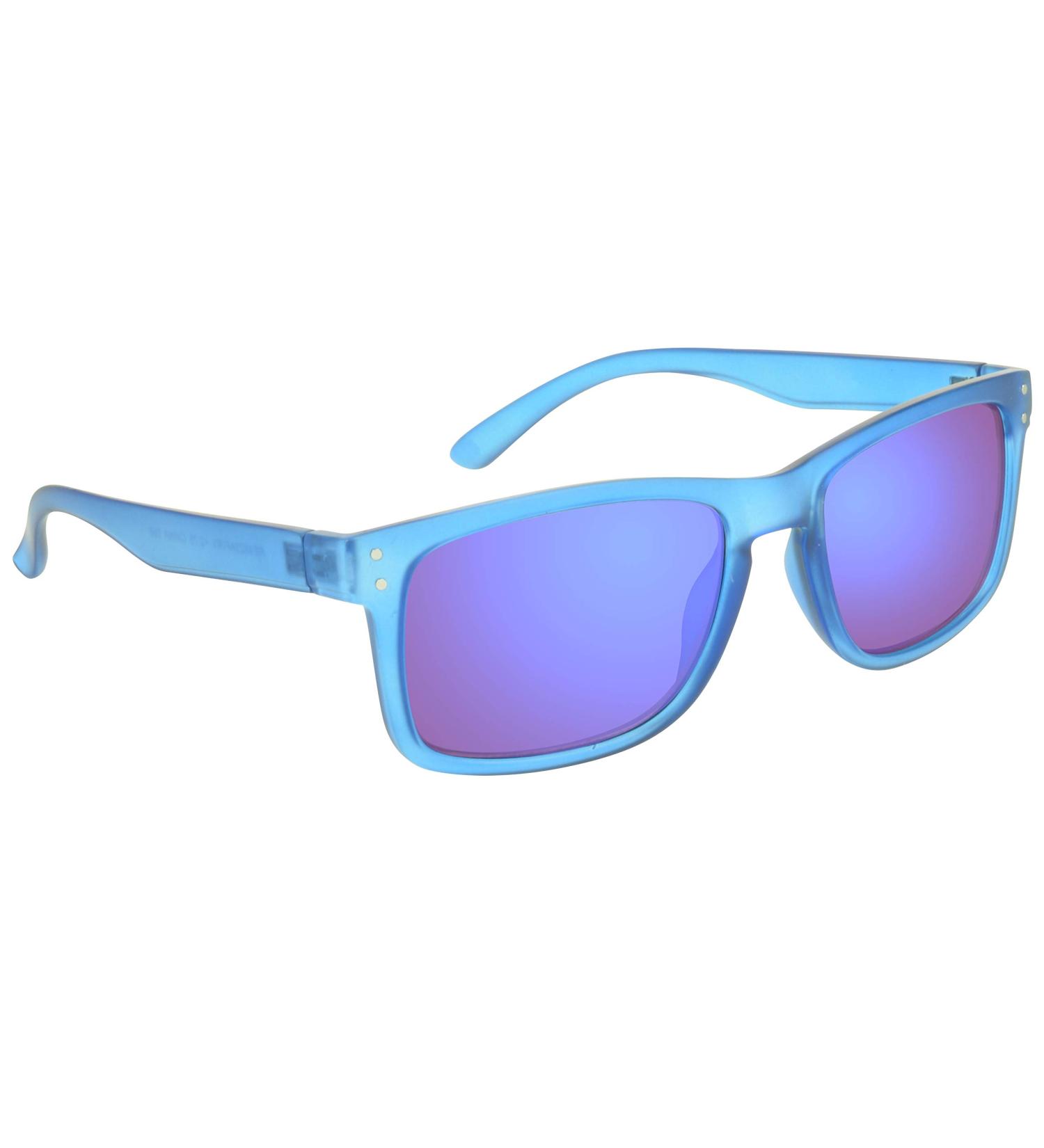 proSPORT Caribbean Blue Reading Sunglasses - Horn Rim Frame Blue Mirrored Lenses for Men & Women Non-Bifocal 2.0x Magnification | International Shipping Available - Buy Online on GoSupps.com