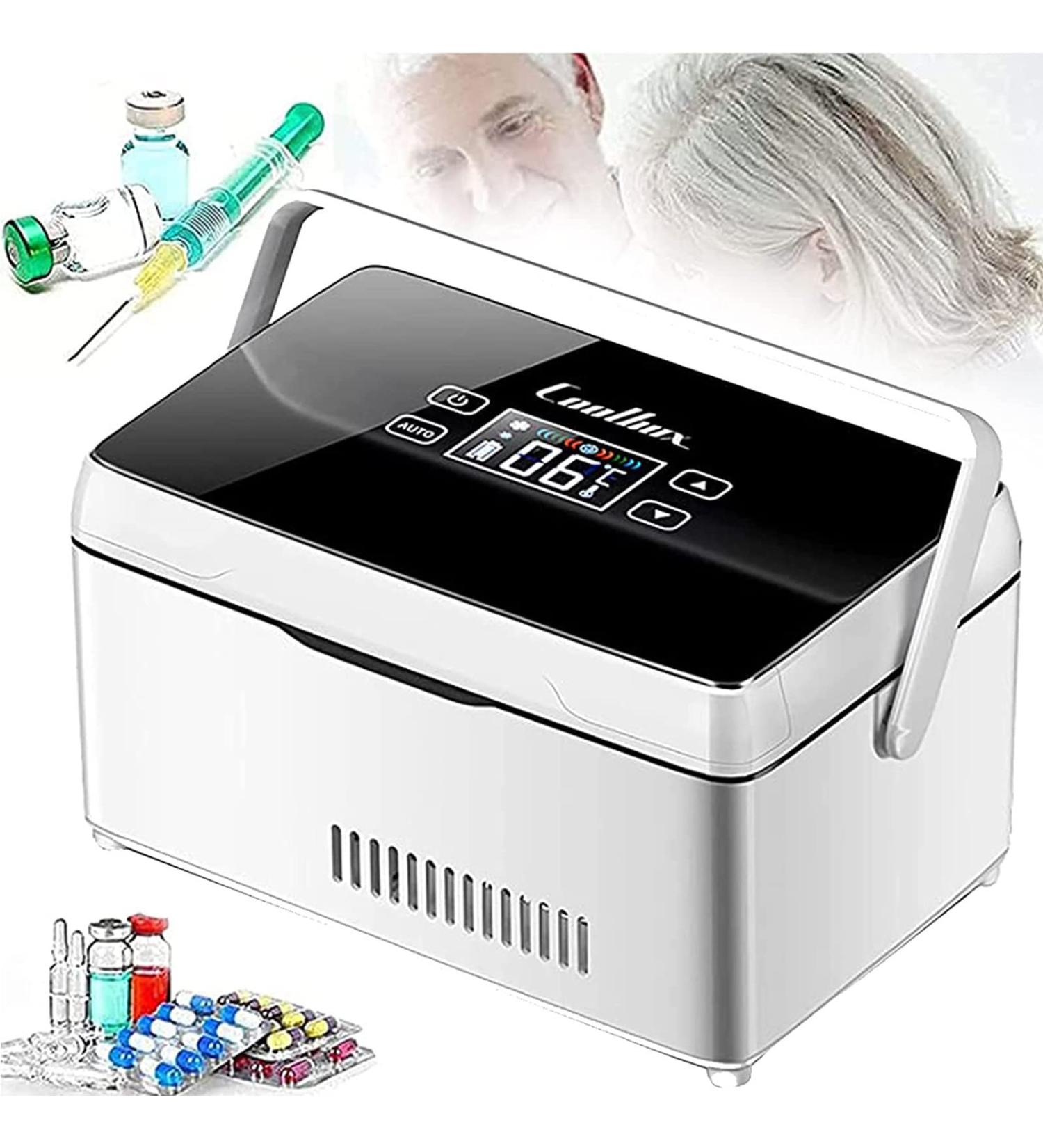 Portable Insulin Cooler Box Rechargeable Car Travel Refrigerator LCD Display Super Large Capacity for Insulin Interferon Growth Hormone Touchsupercapacity-triplebattery - Buy Online on GoSupps.com