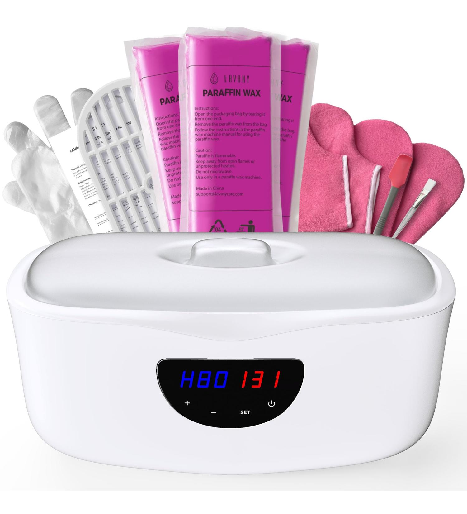 Machine cire de paraffine pour les mains et les pieds chauffe-cire avec mode automatique pour spa domicile adapt aux d butants kit tout-en-un pour bain de paraffine blanc - Buy Online on GoSupps.com