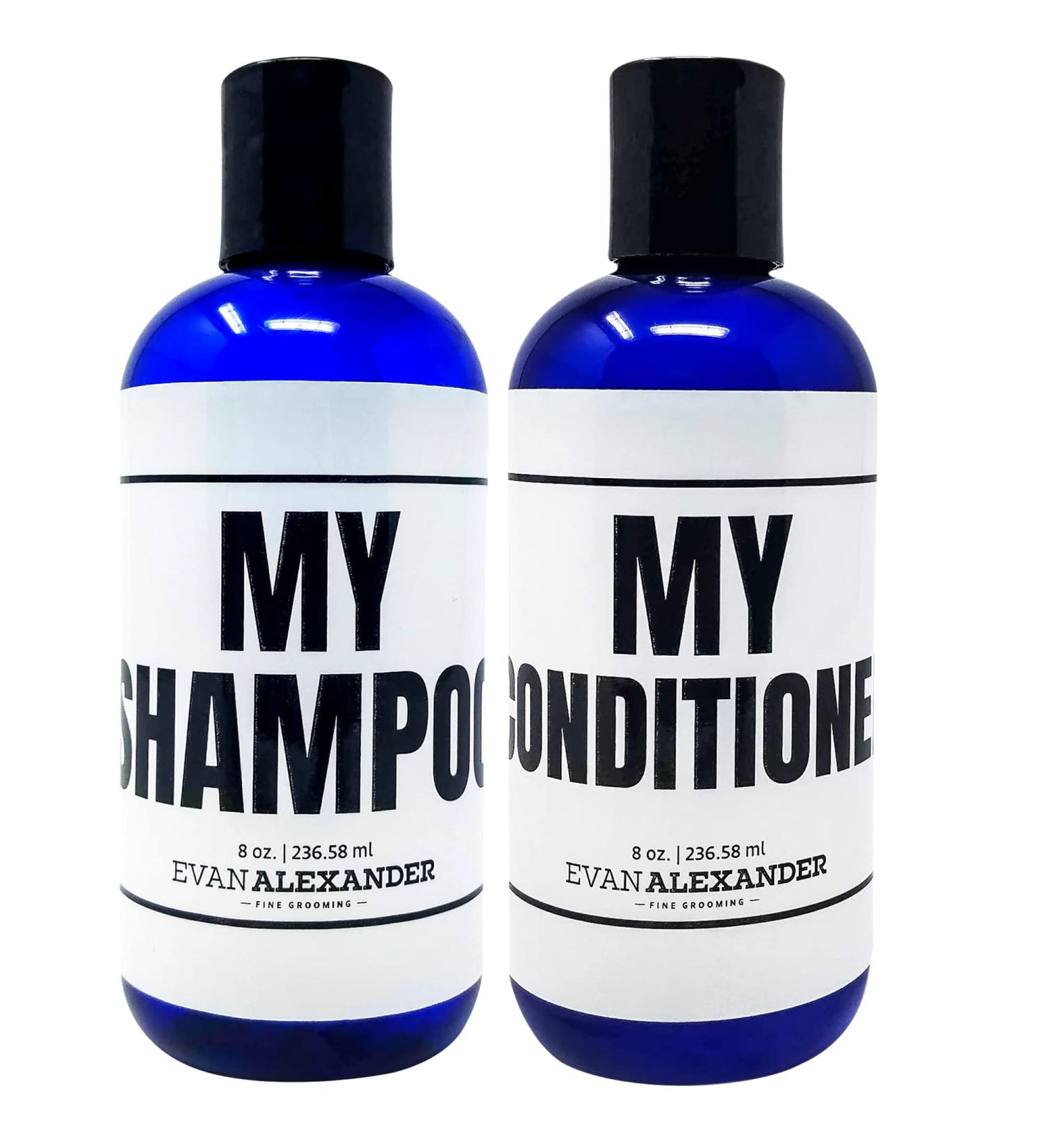 Evan Alexander Grooming Hair Repair Kit - Men's Shampoo & Conditioner Set with Peppermint Oil, Tea Tree Oil & Organic Aloe Vera - Vegan Formula for Hair Growth Support - Buy Online on GoSupps.com