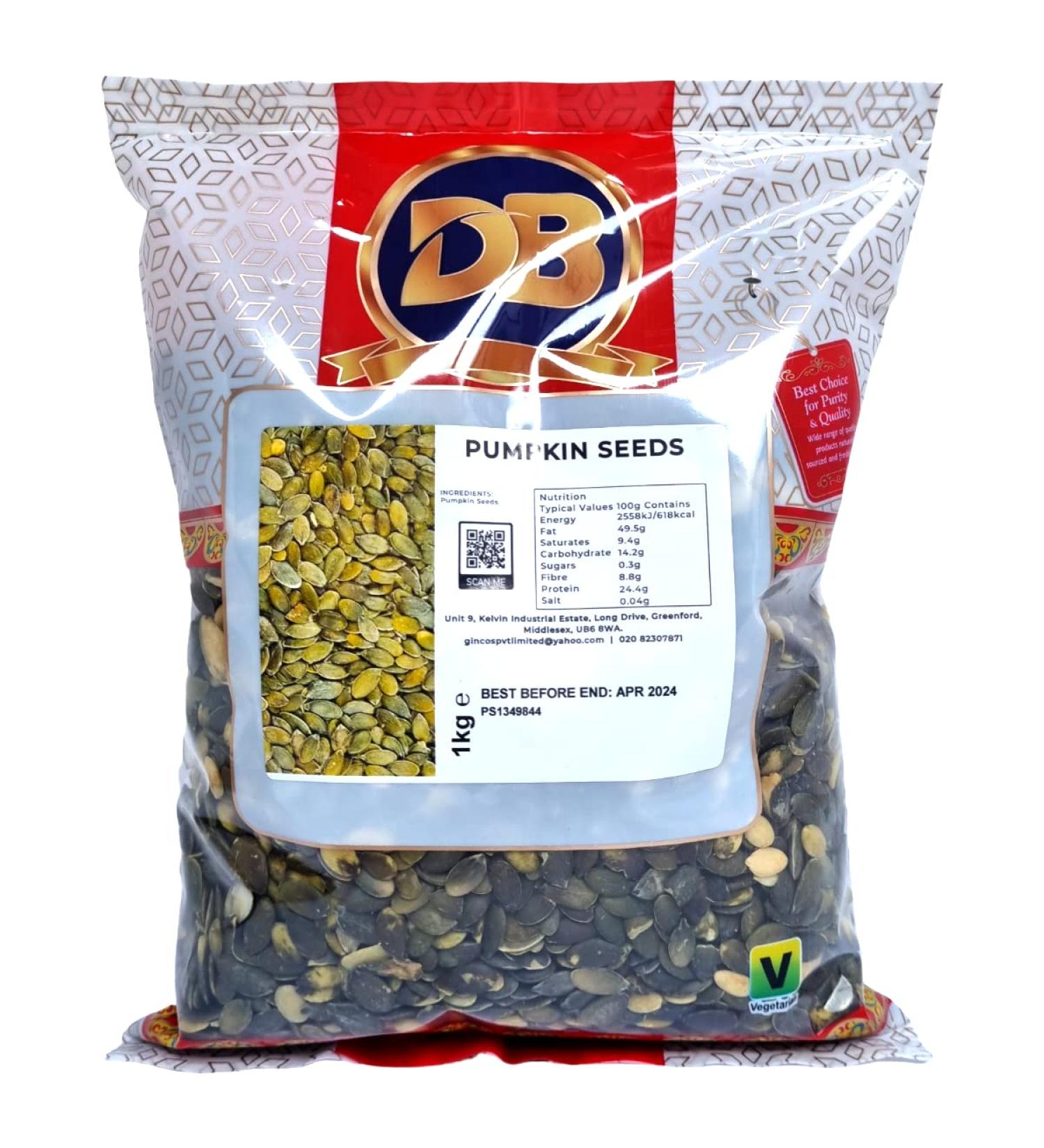 Pumpkin seeds 1kg - Premium Quality Nutrient-Rich pumpkin seeds to eat Delicious Healthy Snack for Any Occasion packed with Protein Fiber Vitamins Minerals & Antioxidants. Vegan & Gluten-Free - Buy Online on GoSupps.com