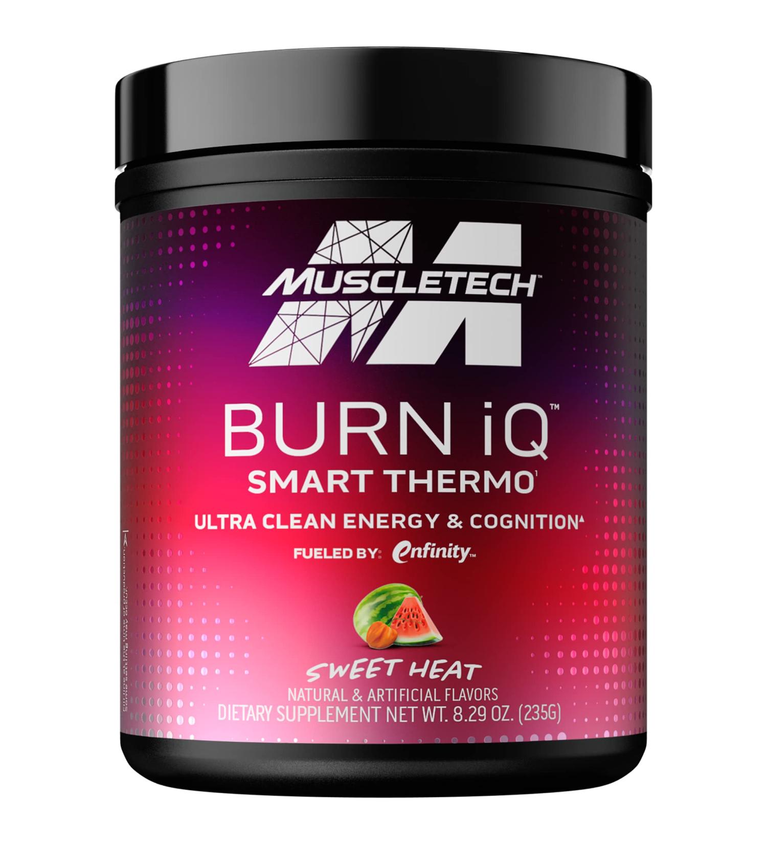 Muscletech Burn IQ Smart Thermo Supplement - Enhanced Energy & Cognition - Sweet Heat - 50 Servings - Buy Online on GoSupps.com