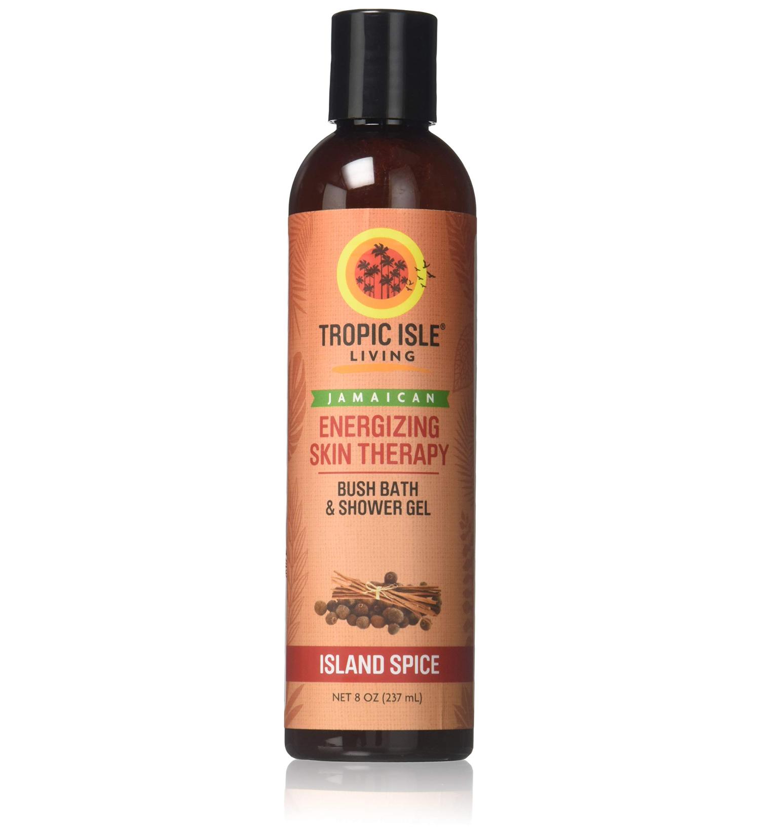 Tropic Isle Living Island Spice Energy Booster Gel - Soothing 8oz Bath & Shower Gel for Stress Relief | Energizing Skin Therapy - Buy Online on GoSupps.com