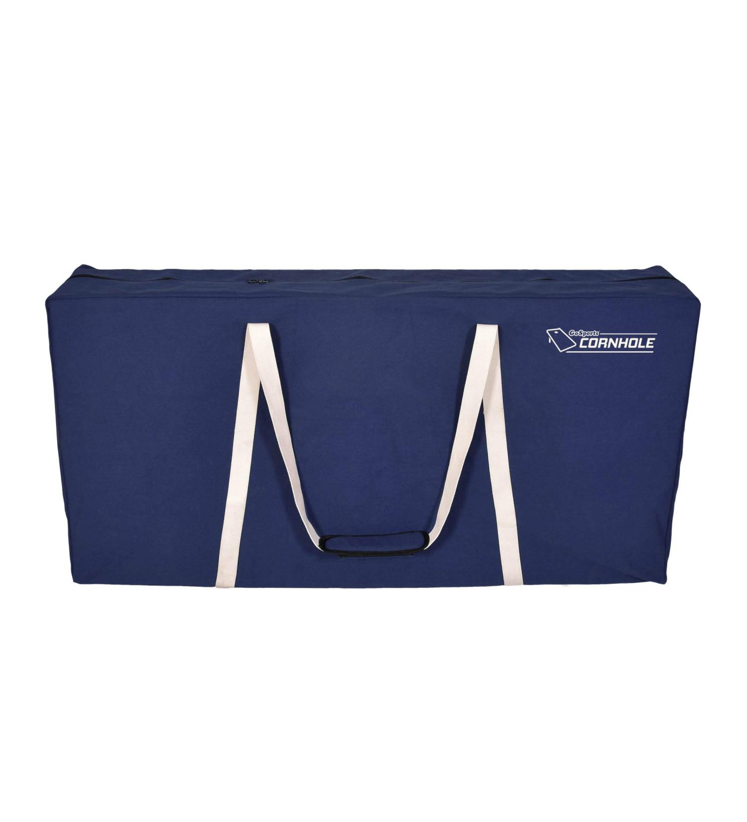 GoSports Canvas Cornhole Carrying Case - PRO Grade 4' x 2' Regulation Size - Navy Blue, Gray, or Natural Canvas - Buy Online on GoSupps.com