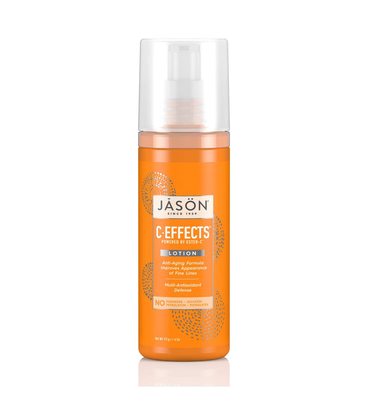 Jason Natural C-Effects Lotion 4 oz - Brightening & Hydrating Skincare - Buy Online on GoSupps.com