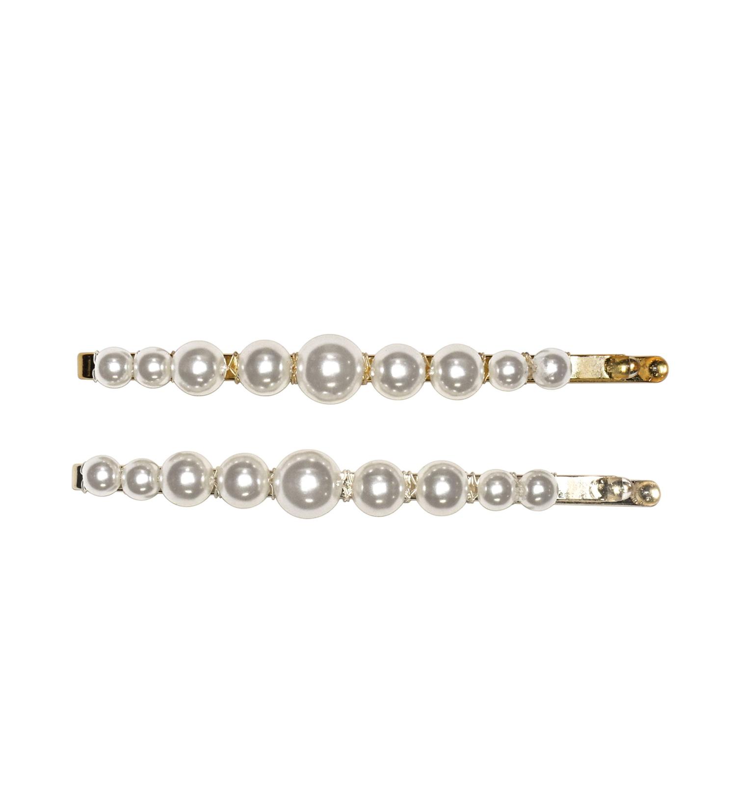 Kitsch Pearl Bobby Pins - Set of 2 Fashion Hair Pins for Women - Buy Online on GoSupps.com