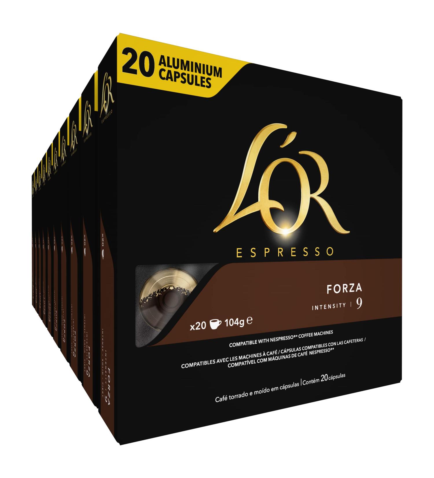 L'Or Espresso Coffee Capsules Forza Intensity 104g - Buy Online on GoSupps.com
