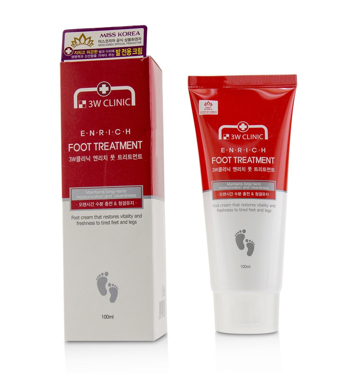 3W Clinic Enrich Foot Treatment 100ml - Nourishing Care for Soft Smooth Feet | International Shipping Available - Buy Online on GoSupps.com