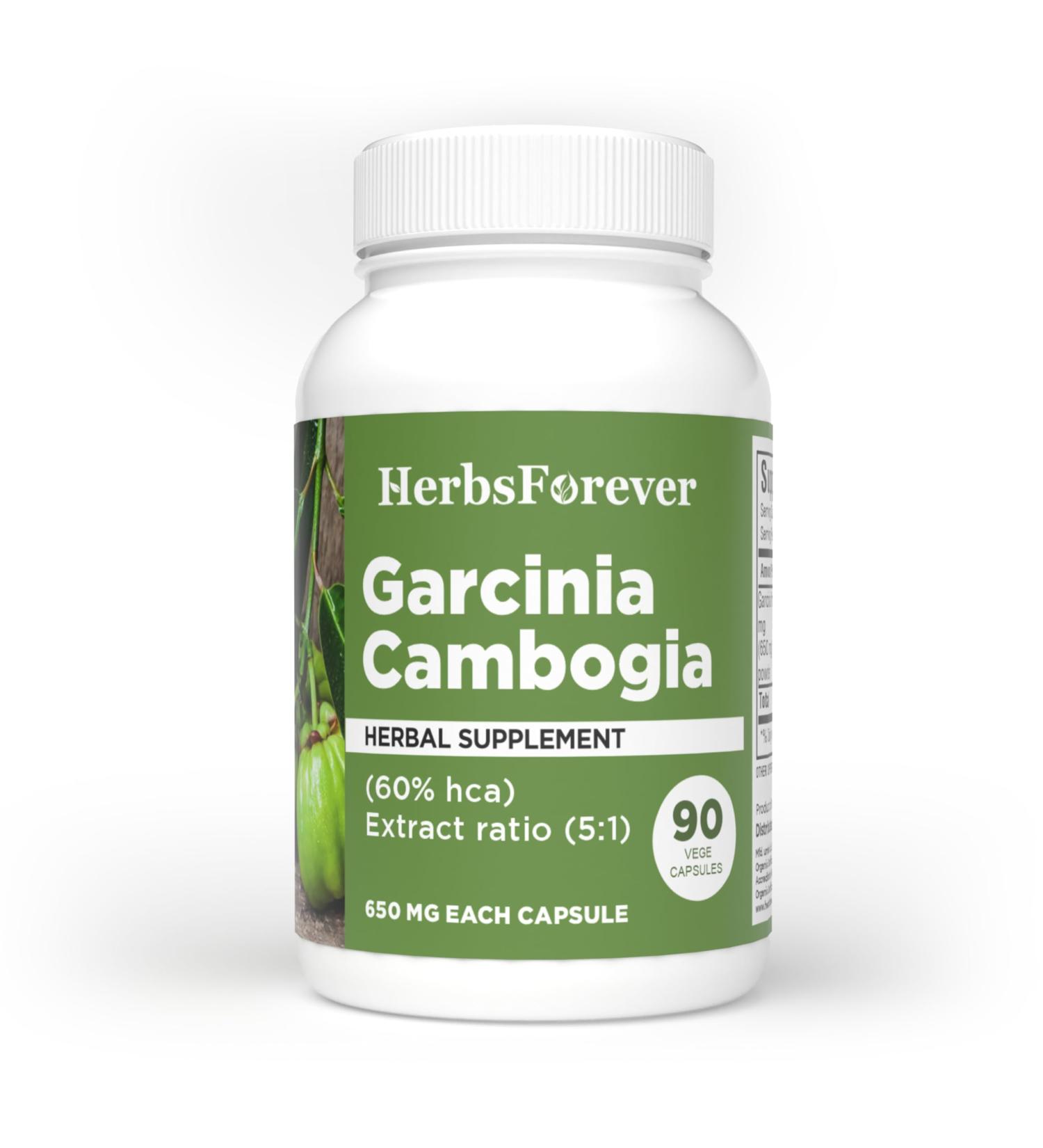 Herbsforever Garcinia Cambogia Extract Supplement | Supports Healthy Lifestyle & Weight Management | Natural Herbal Formula | 90 Vegetarian Capsules for Adults - Buy Online on GoSupps.com