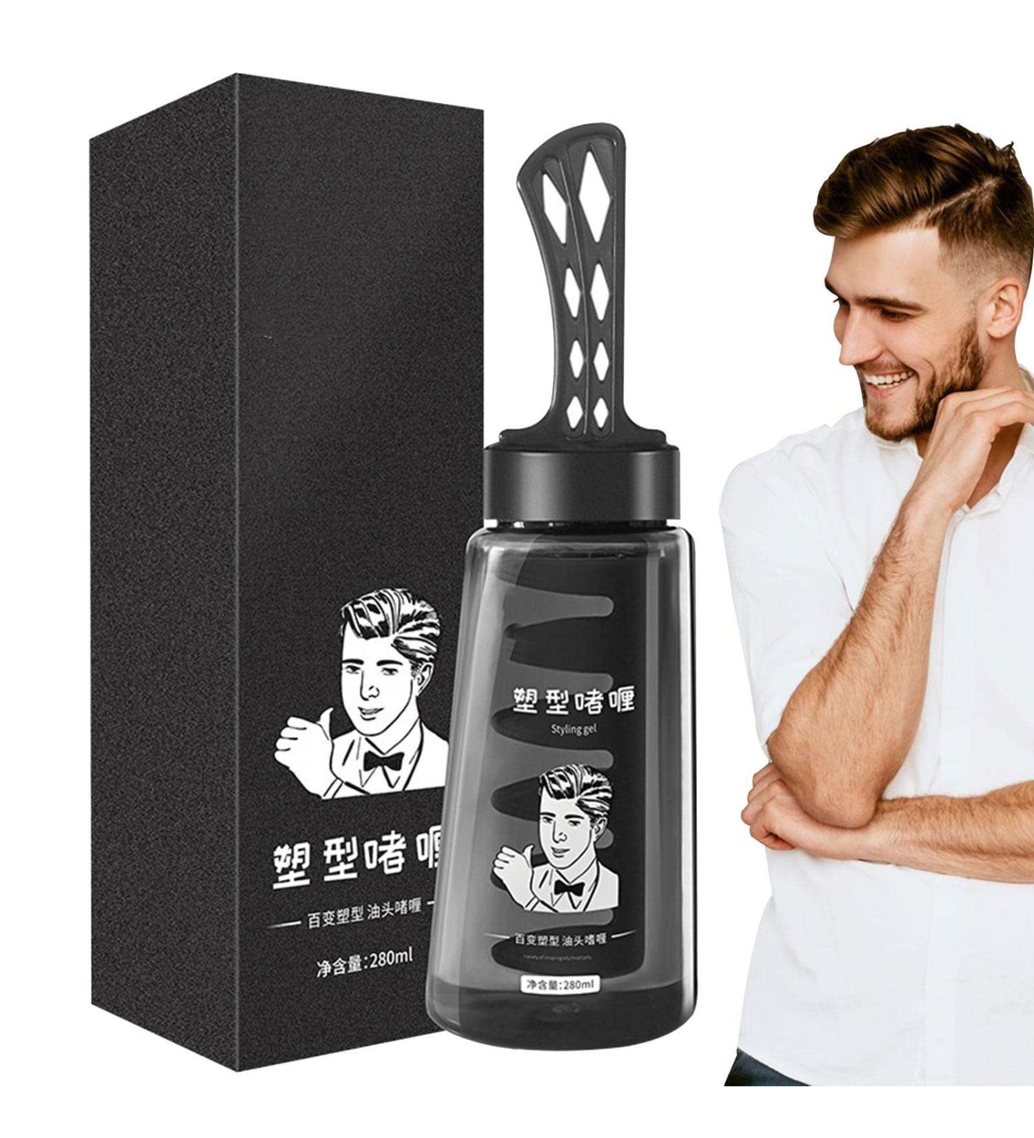 3 Pcs Men Hair Styling Gel with Comb - Lightweight Men Hair Cream Salon Styling Gel Tool - Lightweight Cool Styling Gel Professional Men Hair Cream Salon Styling Gel Tool 280ml 3 Pcs Comb Styling Gel 280ml - Buy Online on GoSupps.com