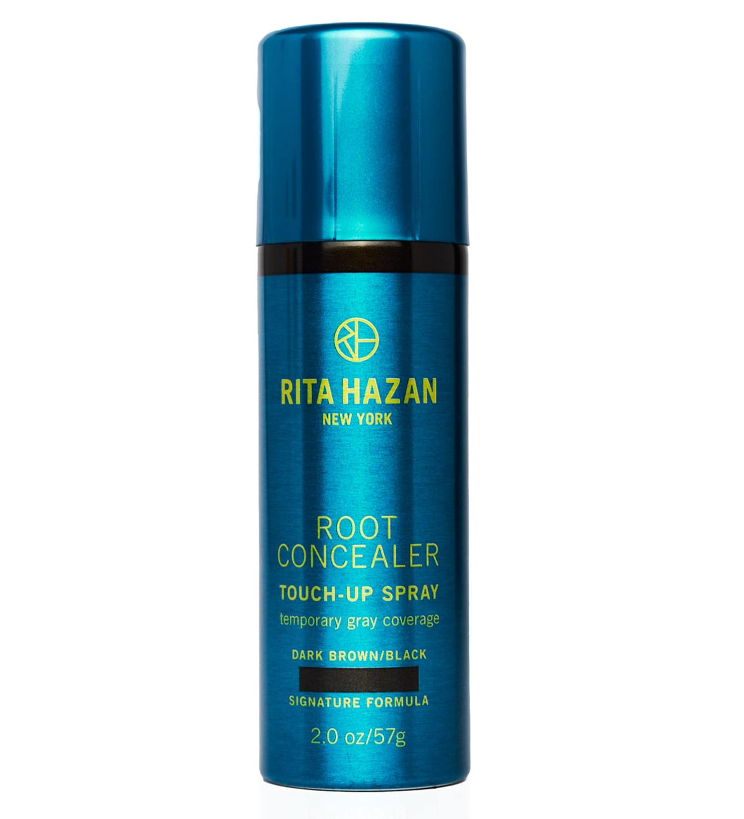 Rita Hazan Root Concealer Touch Up Spray - Dark Brown/Black - 2 oz | Quick Drying Water-Resistant Formula | Temporary Hair Color Spray for Gray Roots - Buy Online on GoSupps.com