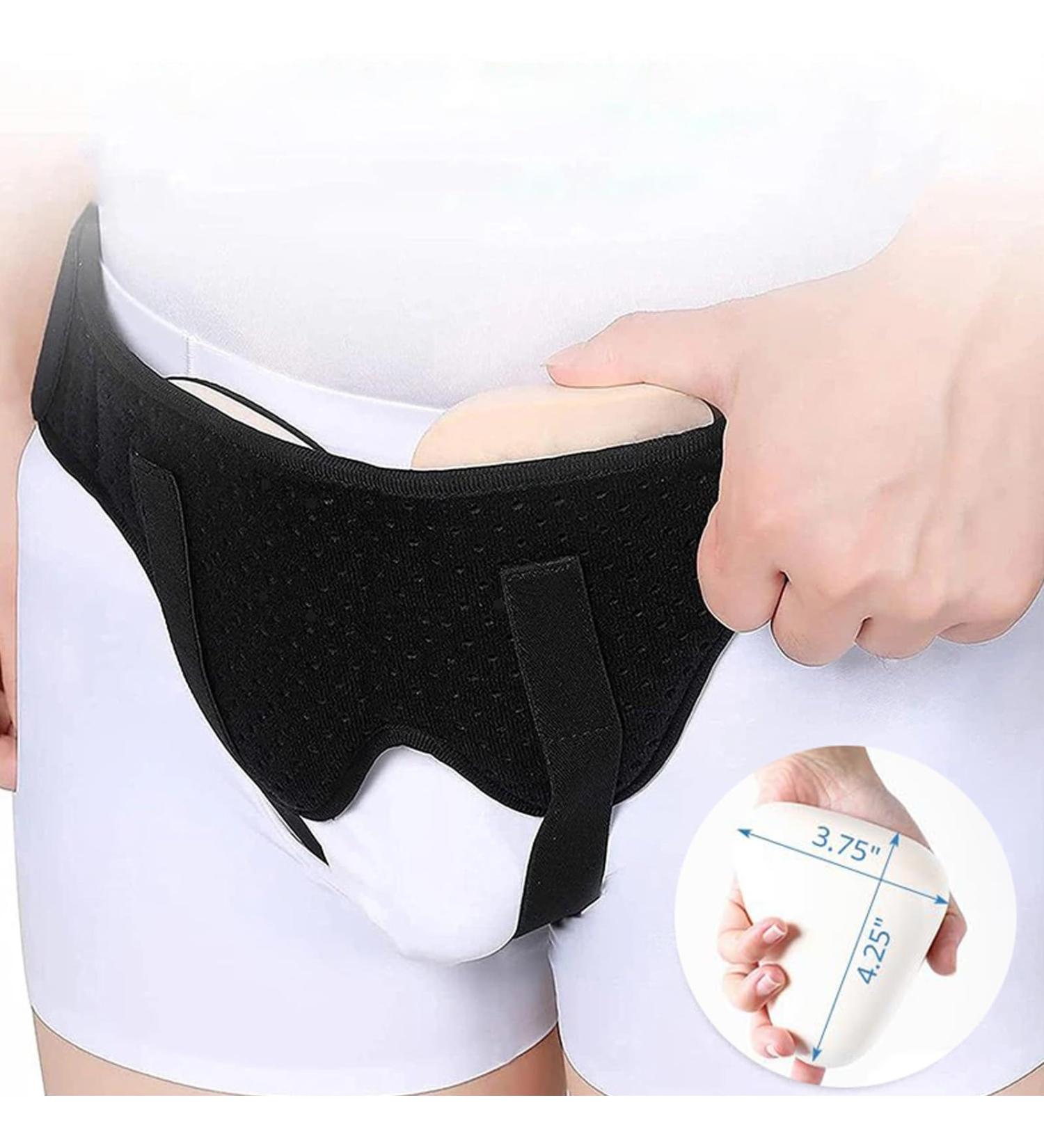 Adjustable Groin Strap & Hernia Belt Truss for Men - Pain Relief Support Brace with Removable Pads - X-Large Inguinal & Sports Hernia Relief - Buy Online on GoSupps.com