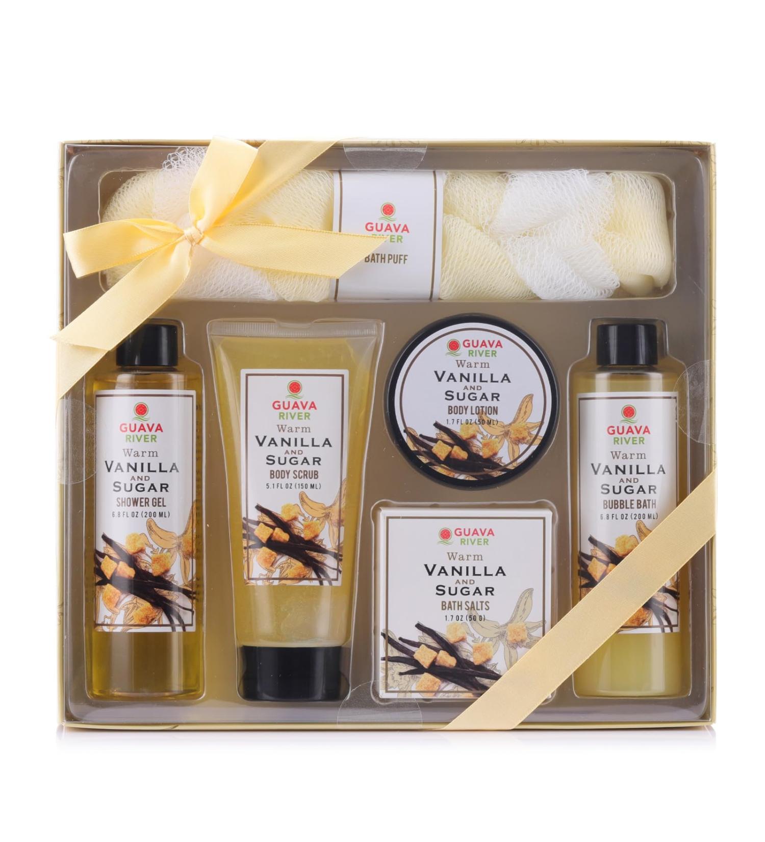 Mother's Day Vanilla Sugar Bath and Body Gift Set | Home Spa Essentials for Women - Buy Online on GoSupps.com