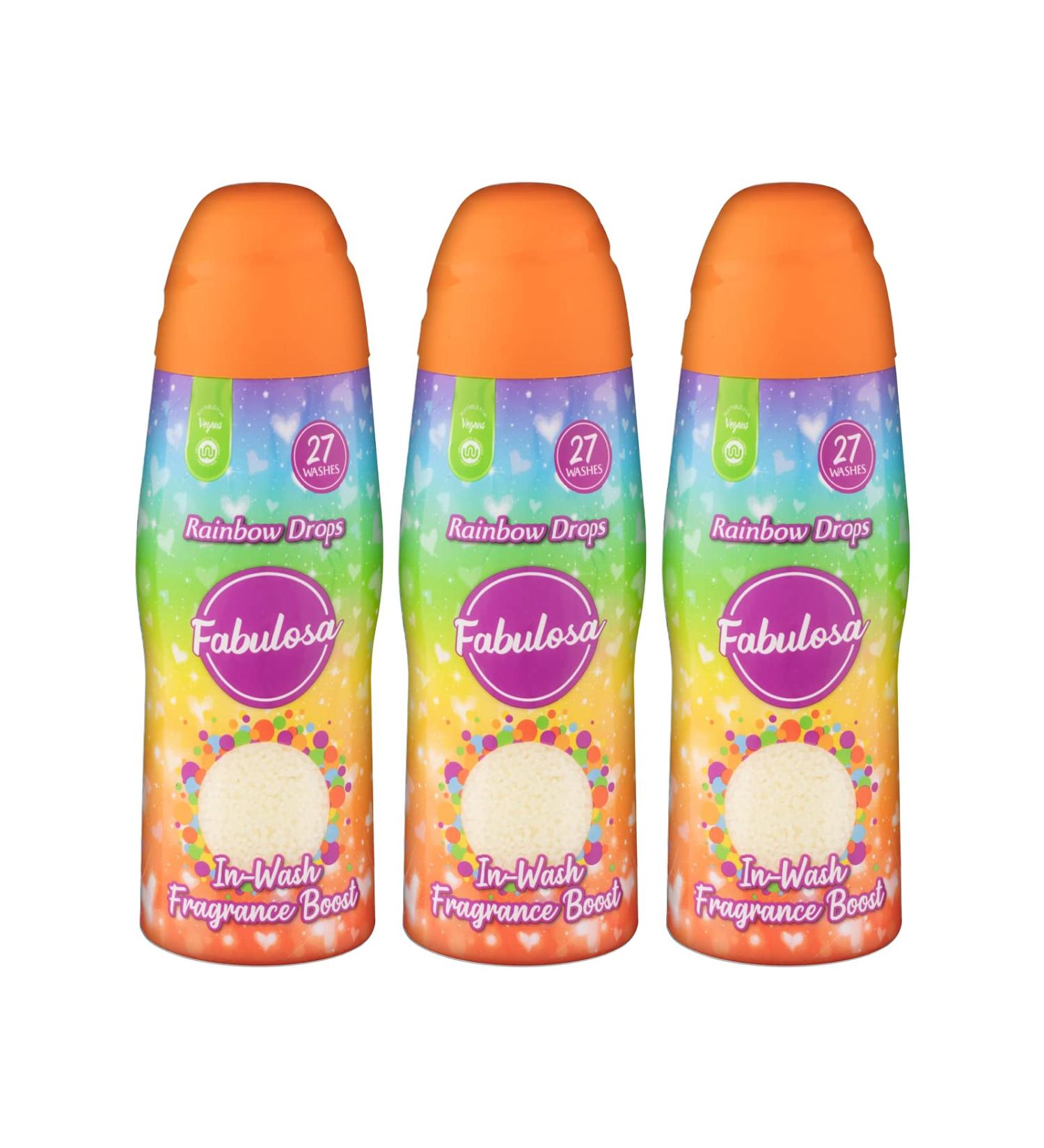 Fabulosa In-Wash Laundry Fragrance Boost Made Using Salt Crystals In-Wash Scent Booster Laundry 81 Washes Pack of 3 x 500g Rainbow Drops - Buy Online on GoSupps.com
