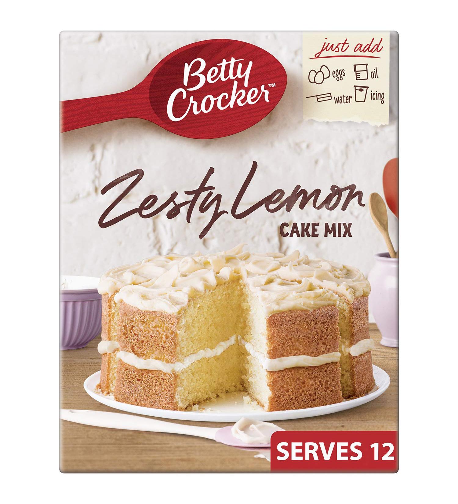 Betty Crocker Zesty Lemon Cake Mix 425g - Pack of 1 | Lemon Flavor - Buy Online on GoSupps.com