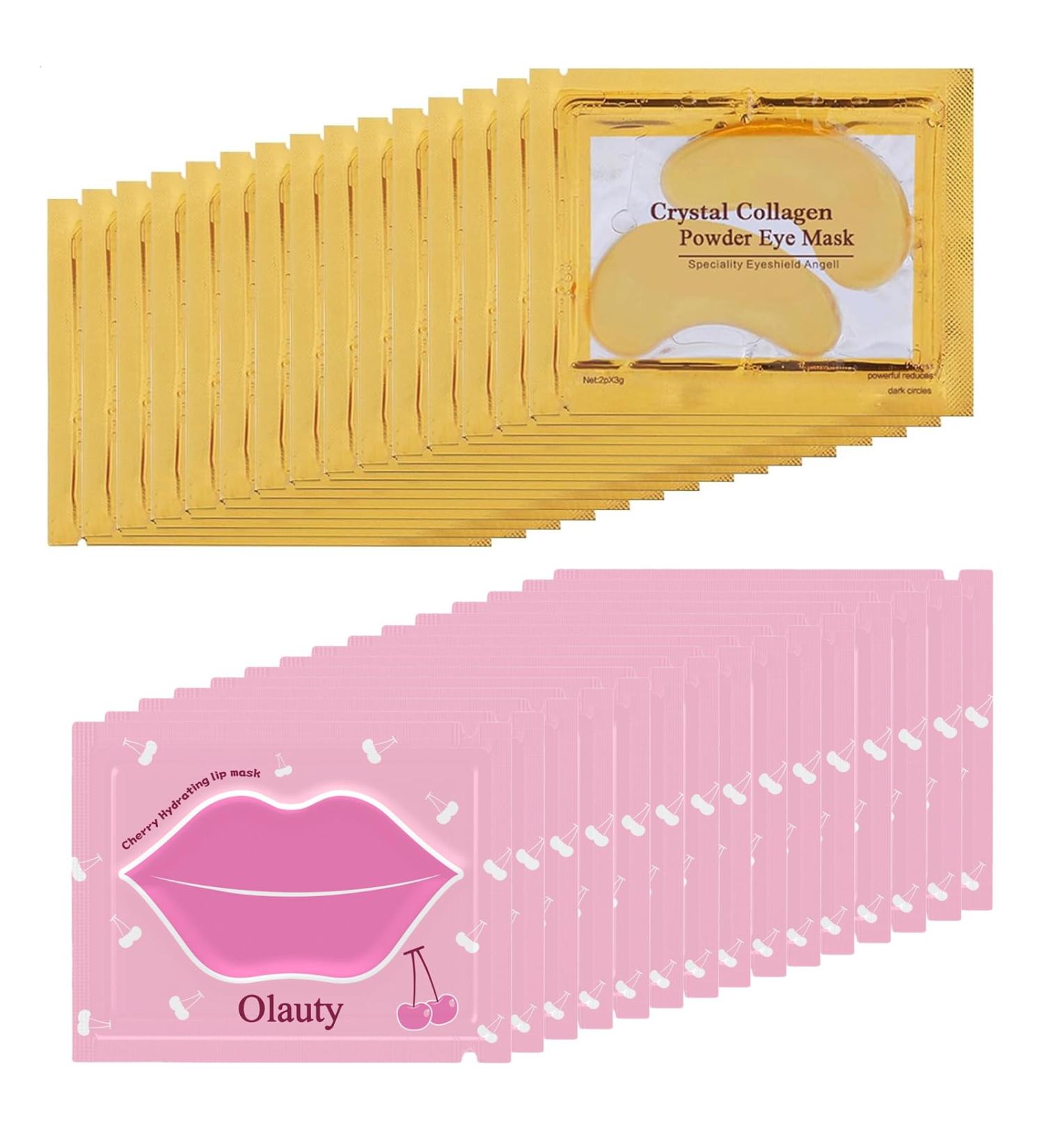 30 Pairs 24K Gold Gel Eye Masks & Collagen Lip Masks for Hydrated Skin - Nourishing Eye Patches & Moisturizing Lip Care International Shipping - Buy Online on GoSupps.com